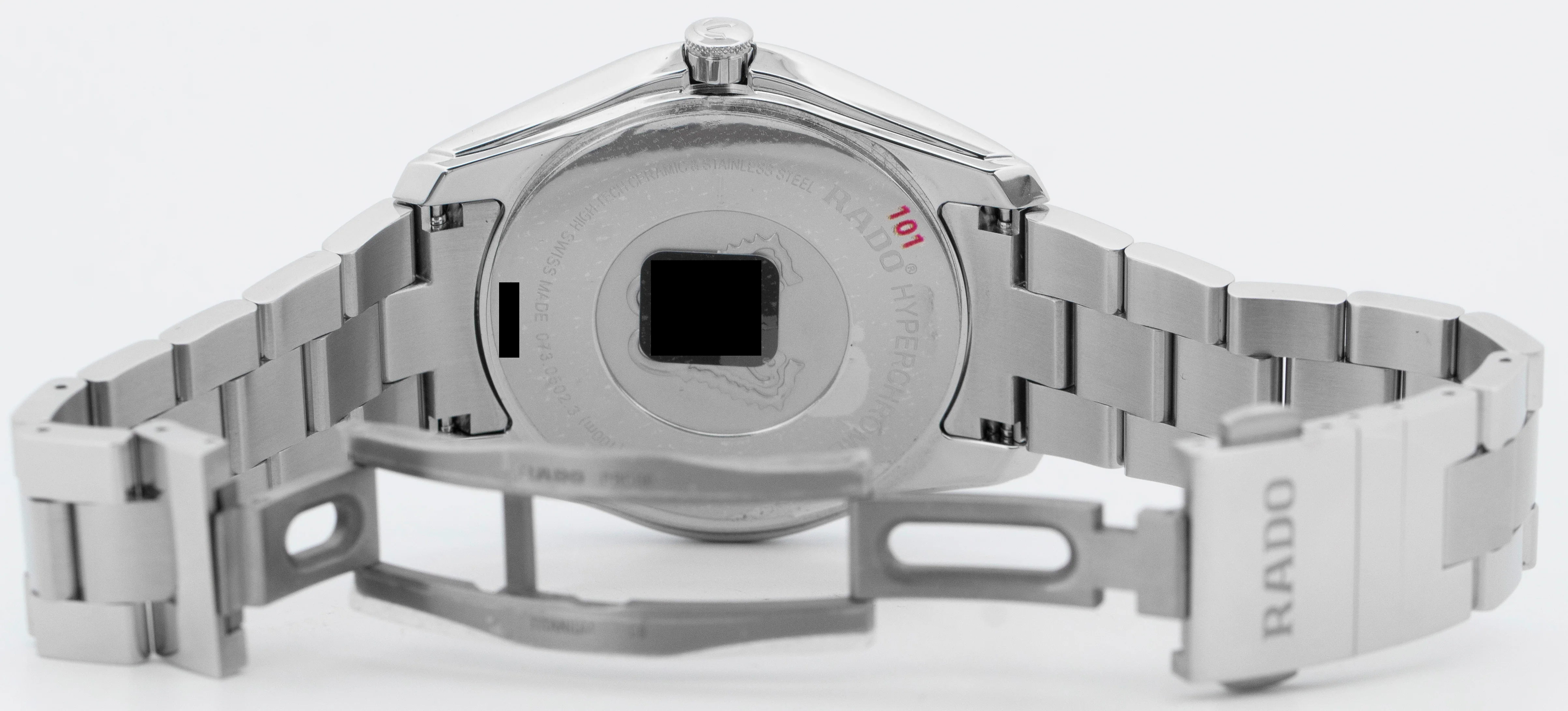 PAPERS Rado Hyperchrome Blue Stainless Steel 45mm R32502203 Watch 073.0502.3 BOX - Image 8