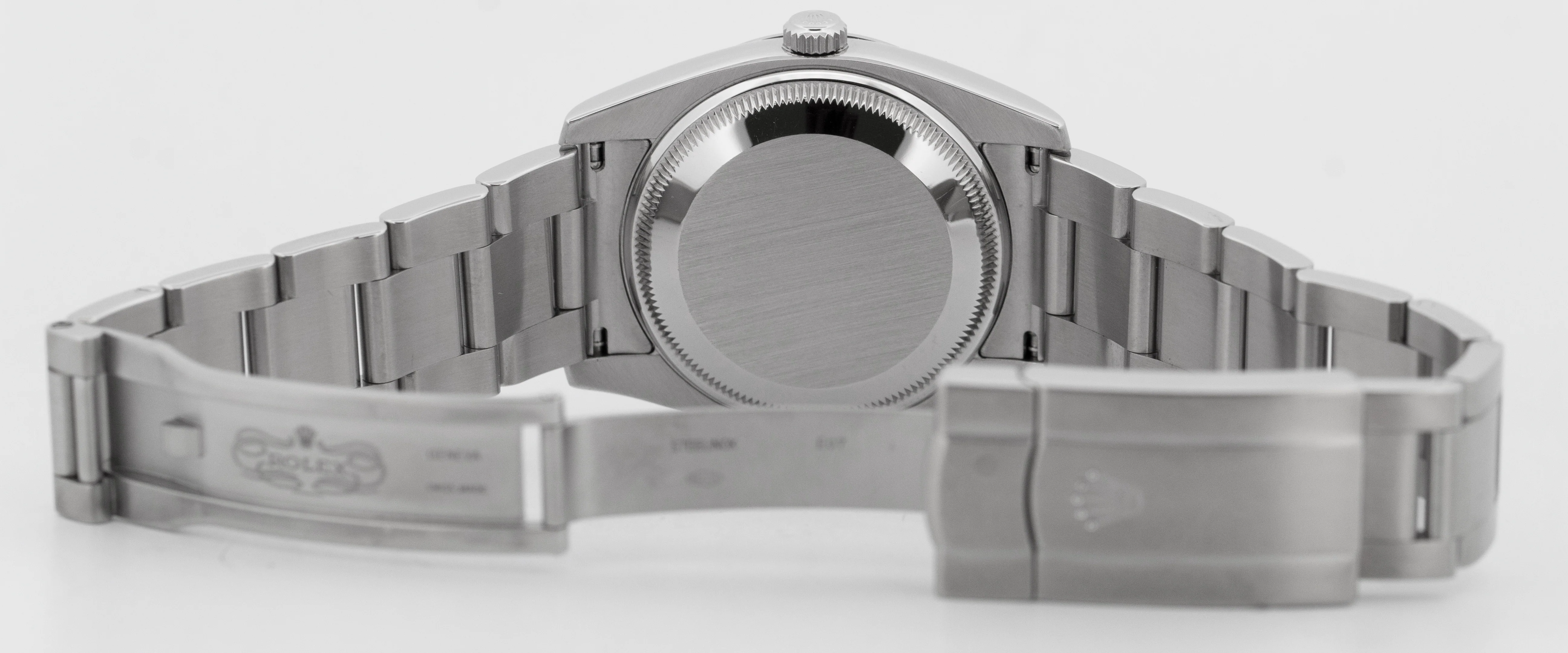 PAPERS Rolex Air-King BLUE 3-6-9 Stainless Steel 34mm Oyster Watch 114200 BOX - Image 8