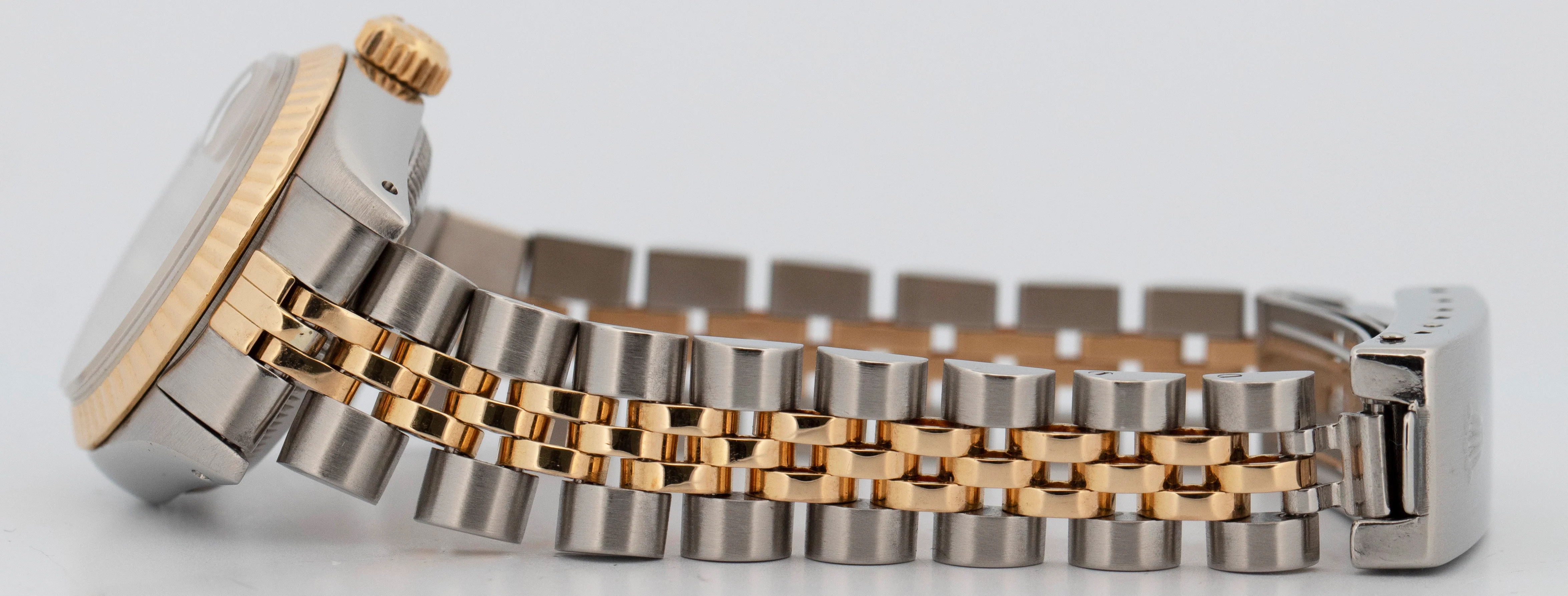 PAPERS Rolex DateJust 26mm PINBALL Champagne 18K Gold JUBILEE 69173 Watch BOX - Image 6