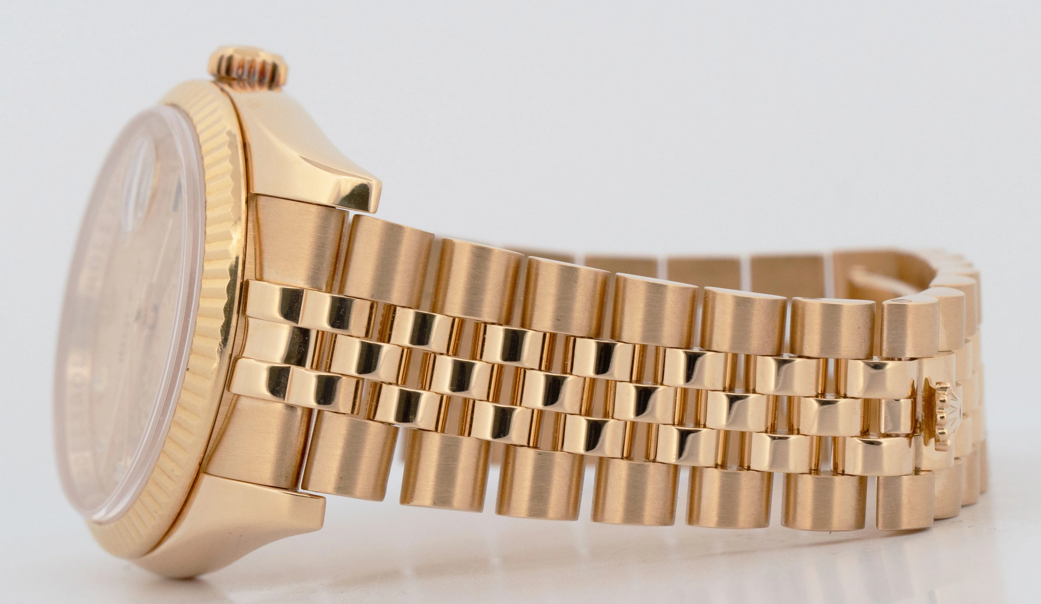 PAPERS Rolex DateJust 36mm CHAMPAGNE JUBILEE DIAMOND 18K Gold 116238 Watch BOX - Image 6
