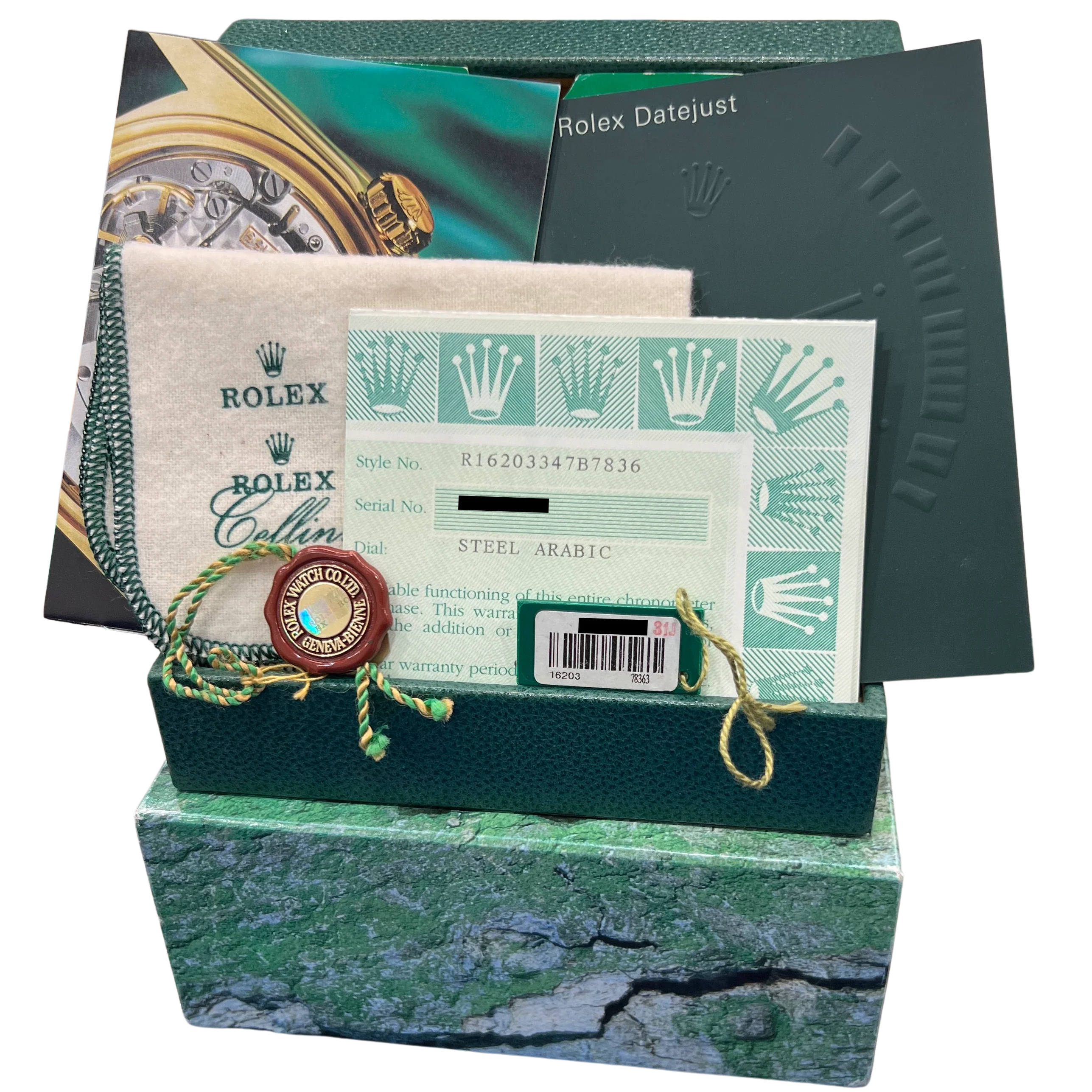 PAPERS Rolex DateJust 36mm Champagne Two-Tone 18K Gold Oyster 16203 Watch BOX - Image 2