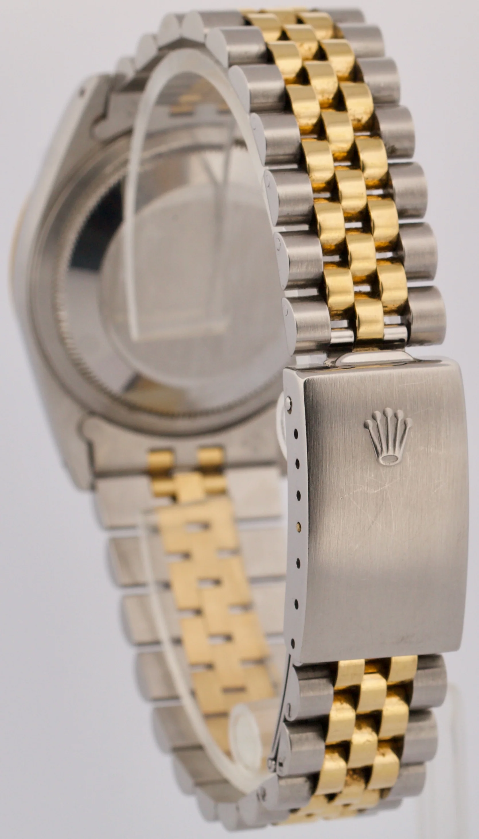 PAPERS Rolex DateJust 36mm FACTORY BLACK DIAMOND 18K Steel JUBILEE 16233 BOX - Image 5
