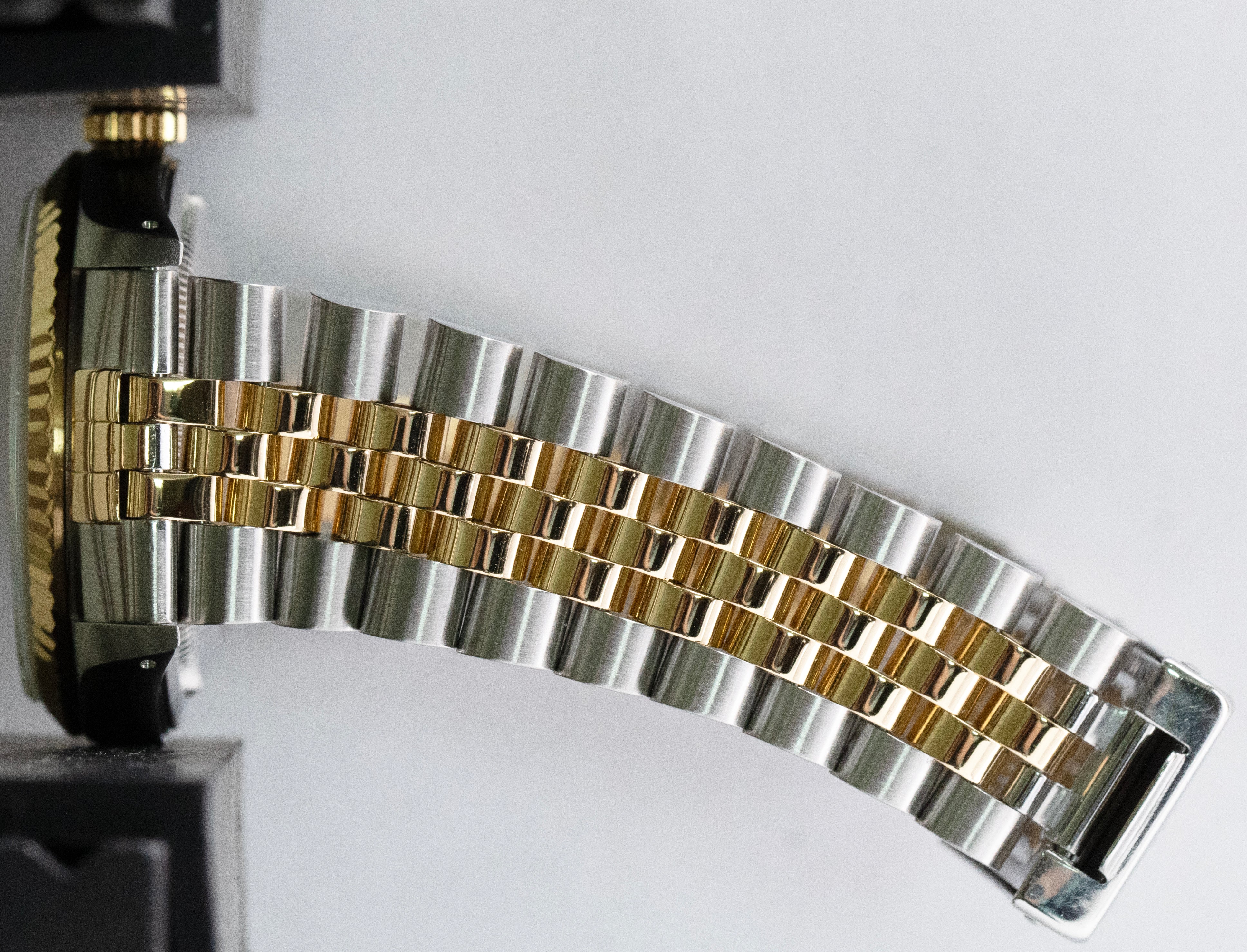 PAPERS Rolex DateJust 36mm PAPERS Silver Yellow Gold Stainless Watch 16233 BOX - Image 8