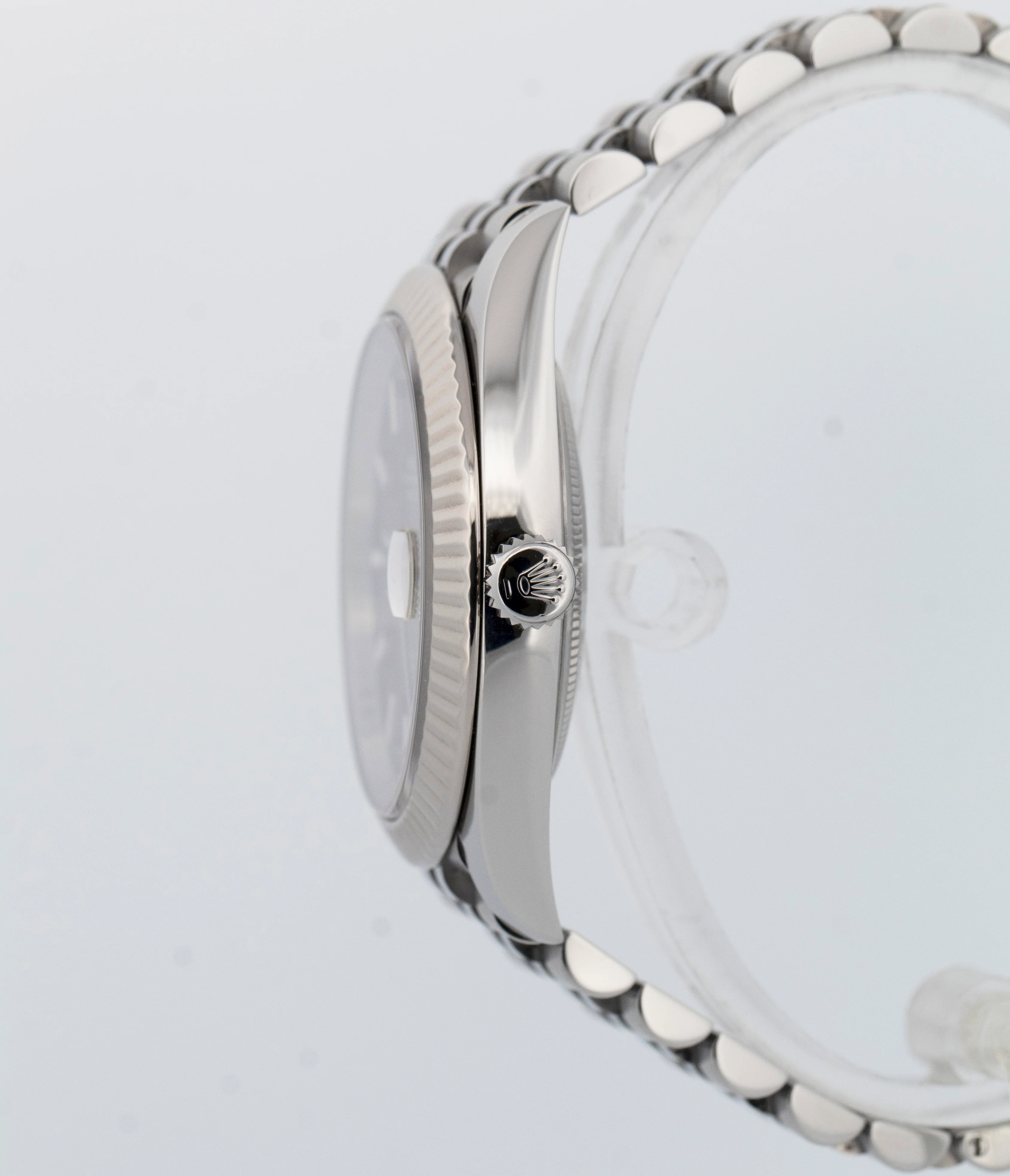 PAPERS Rolex DateJust 41 Black 18K Gold Steel Fluted JUBILEE 41mm 126334 BOX - Image 4