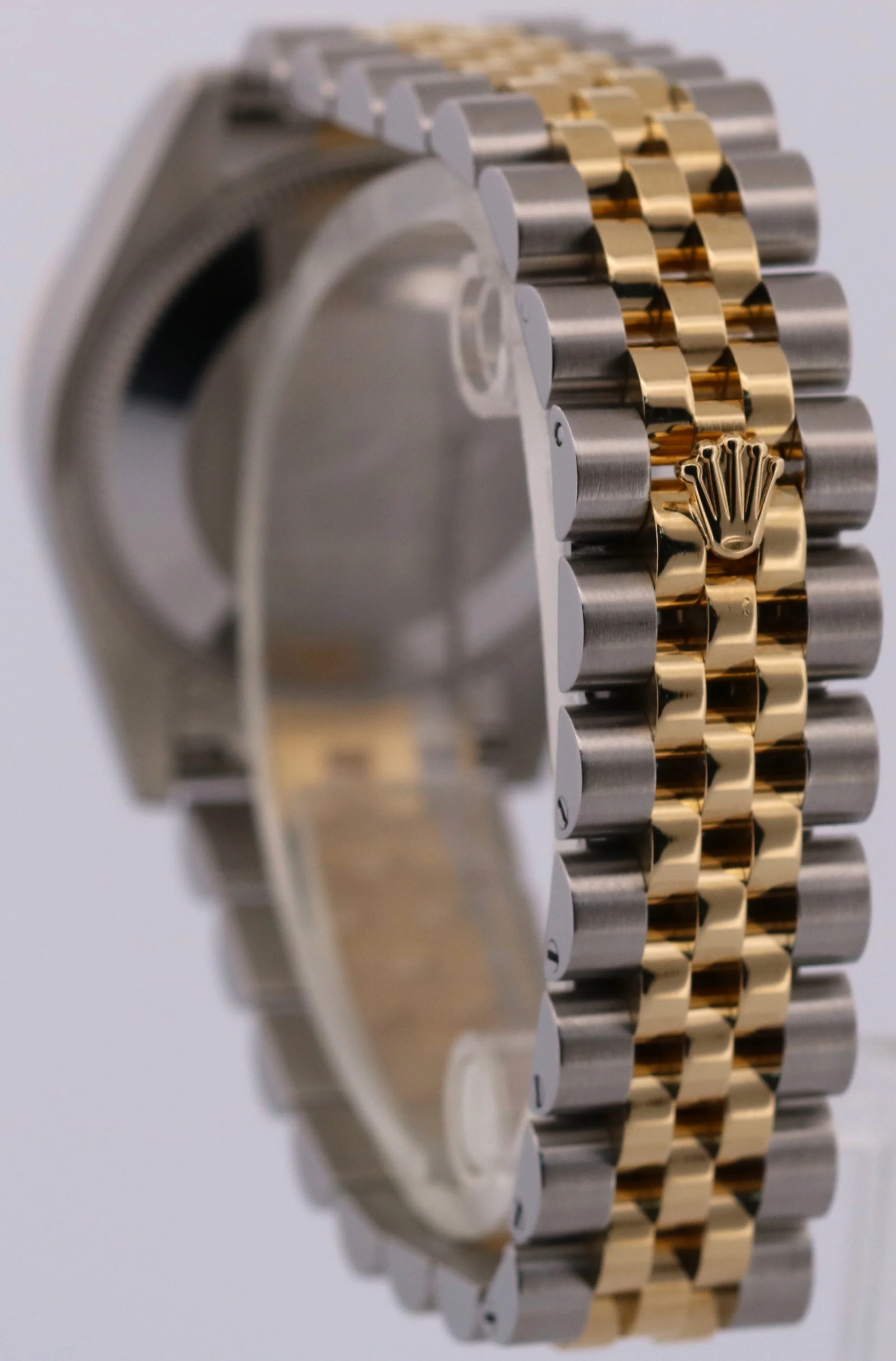 PAPERS Rolex DateJust FACTORY BLACK DIAMOND 18K Steel JUBILEE 31mm 178273 BOX - Image 5