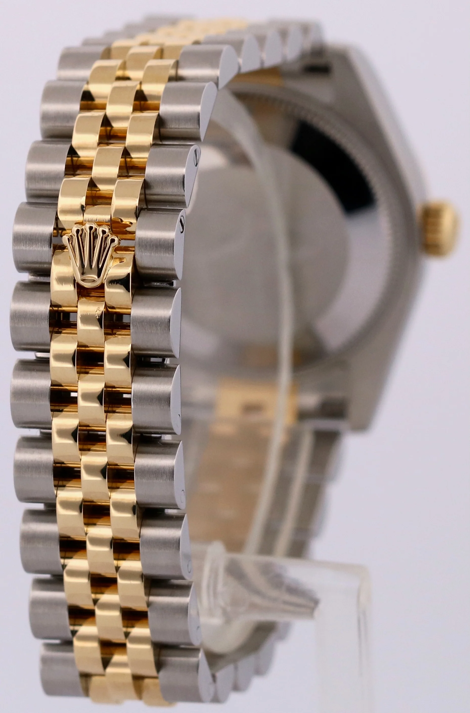 PAPERS Rolex DateJust FACTORY BLACK DIAMOND 18K Steel JUBILEE 31mm 178273 BOX - Image 6
