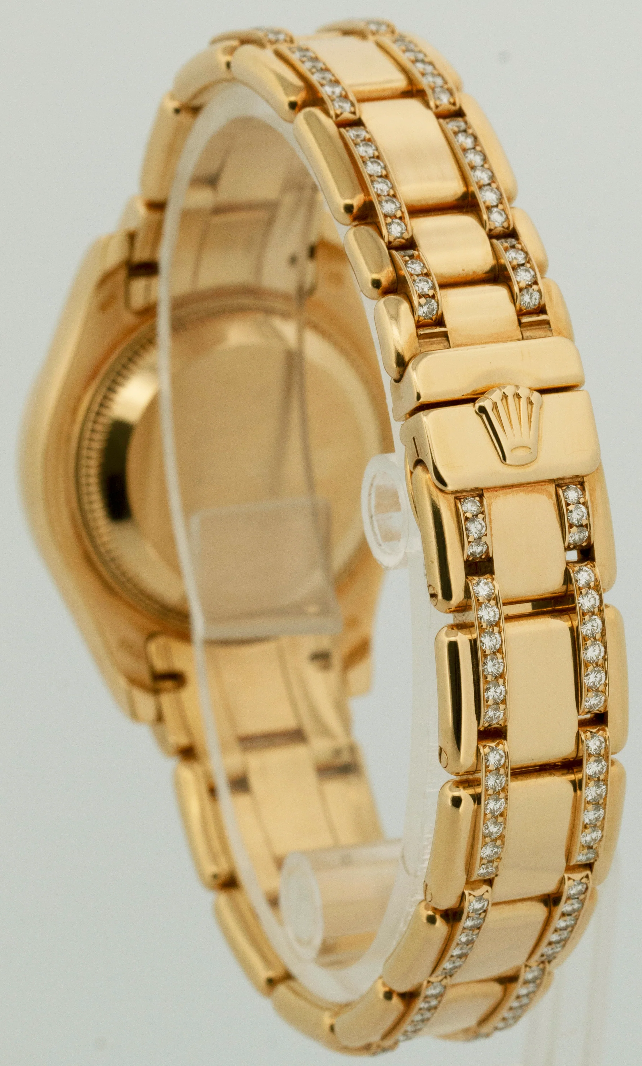 PAPERS Rolex DateJust Pearlmaster 18K Gold MOP DIAMOND 29mm 80298 Watch BOX - Image 5