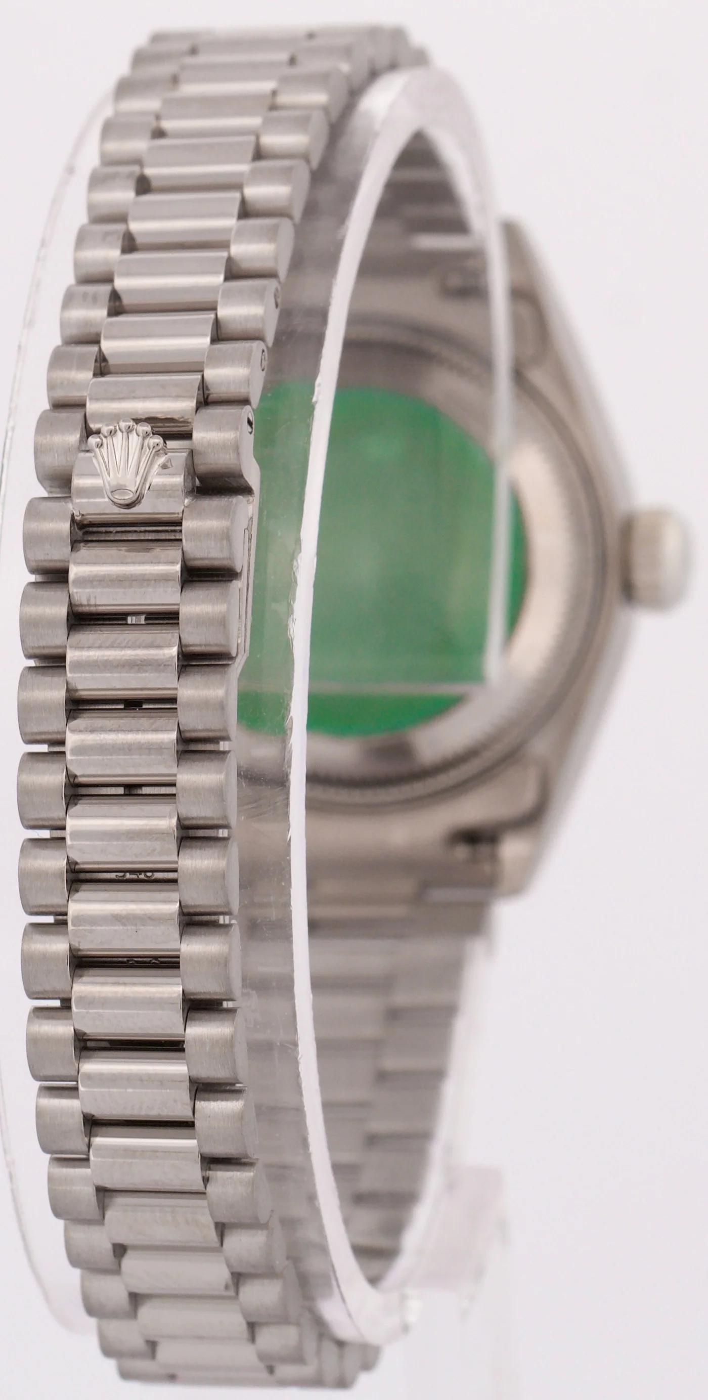 PAPERS Rolex DateJust President 26mm SILVER DIAMOND 18K Gold 69179 BOX - Image 6