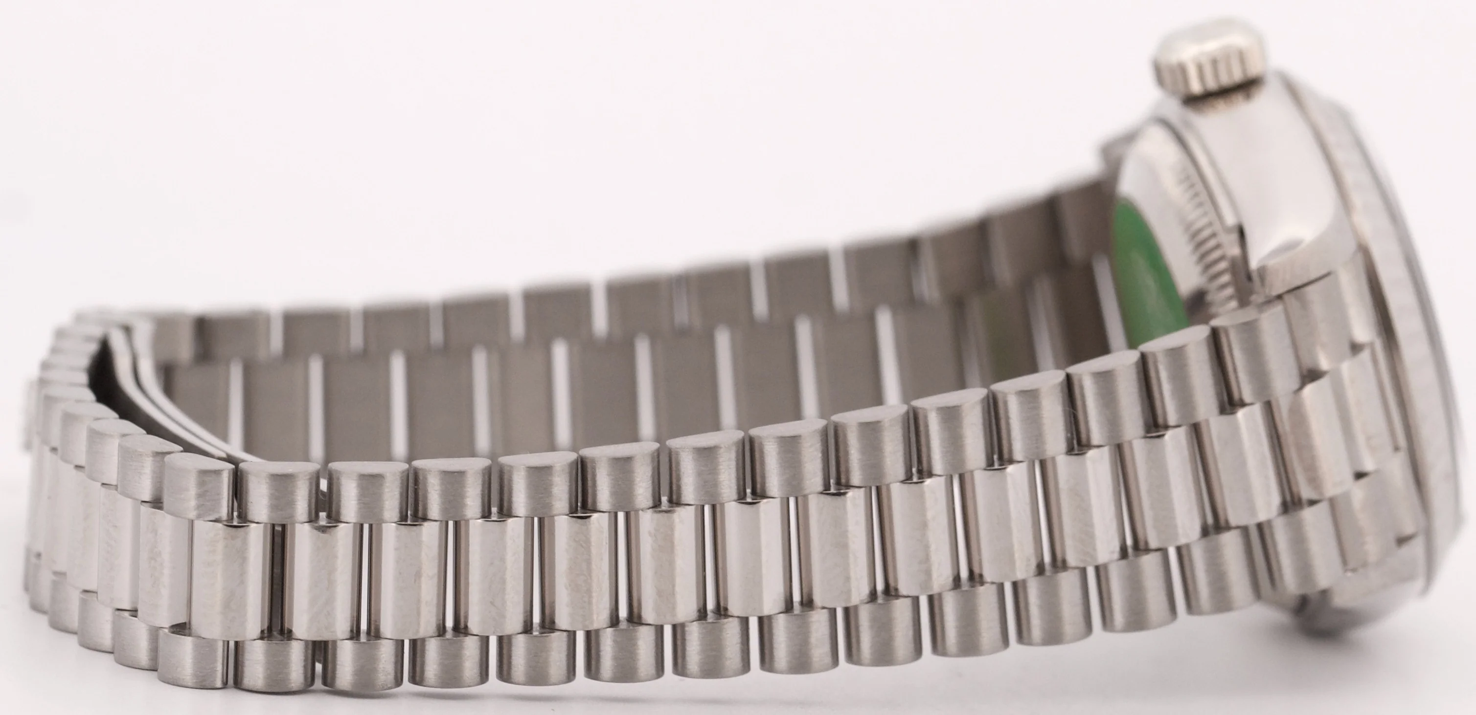 PAPERS Rolex DateJust President 26mm SILVER DIAMOND 18K Gold 69179 BOX - Image 8