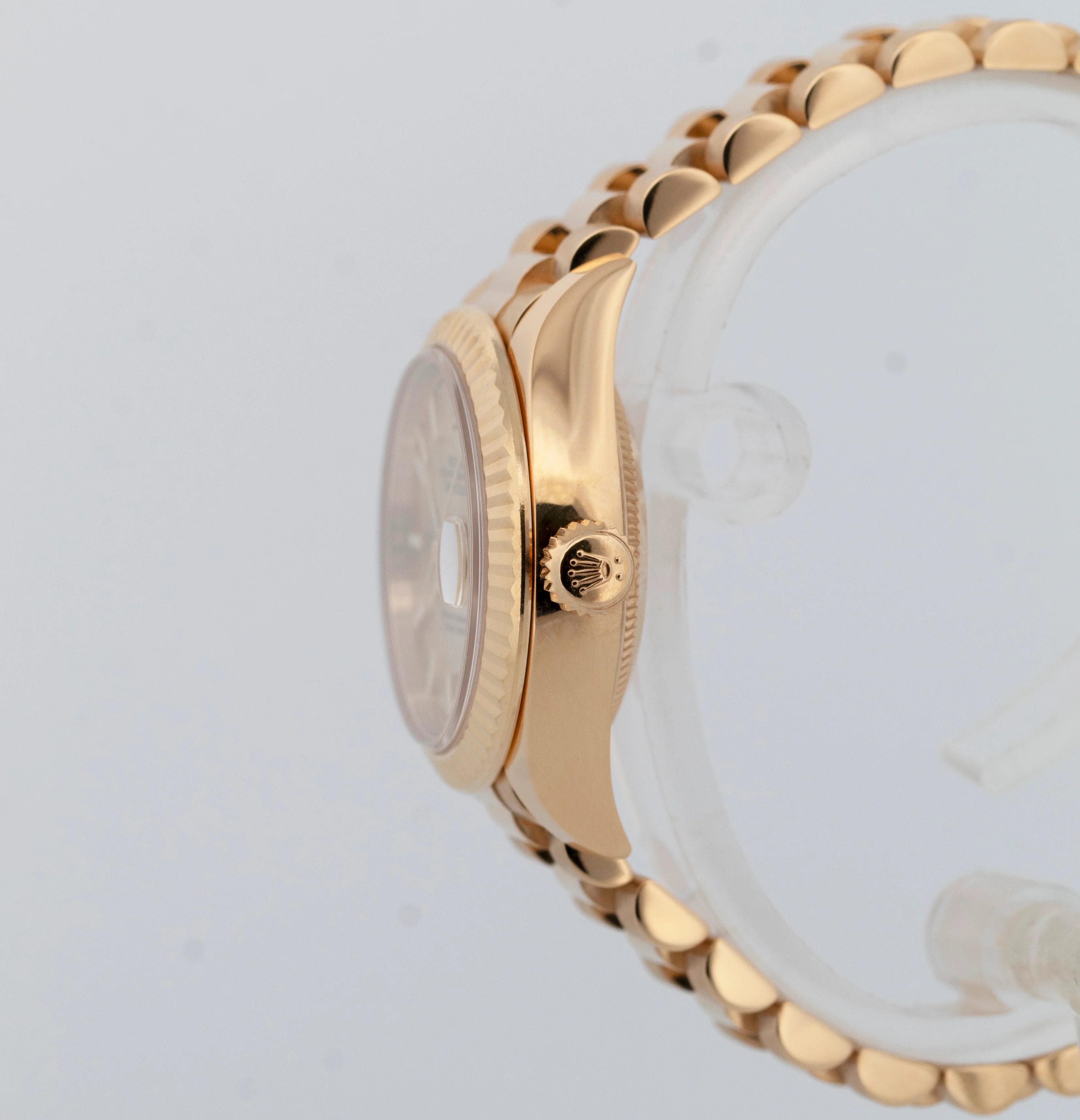 PAPERS Rolex DateJust President 28mm Champagne 18K Yellow Gold 279178 BOX - Image 3