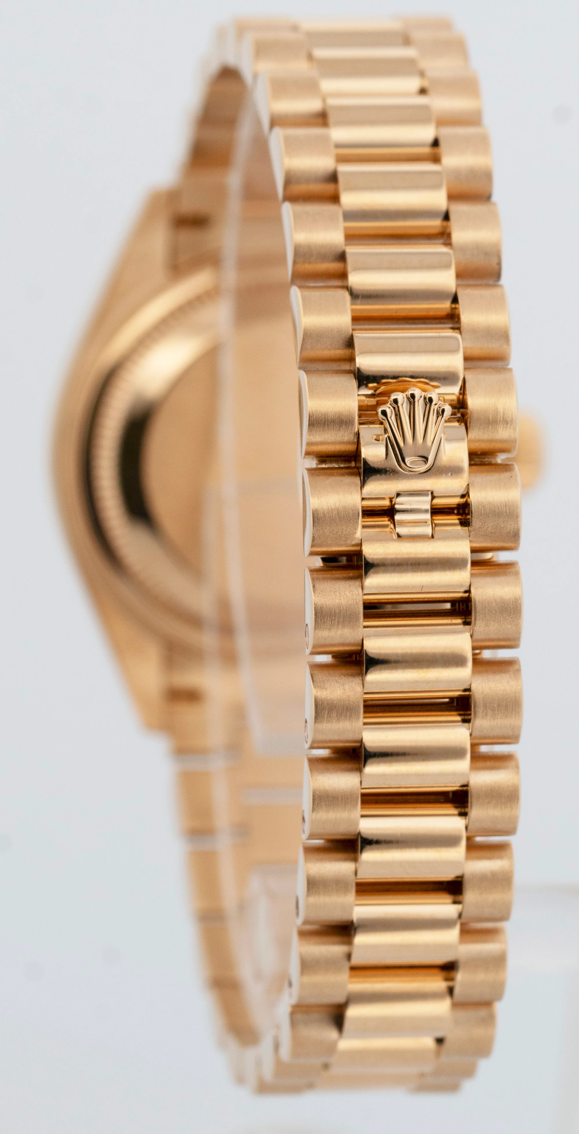 PAPERS Rolex DateJust President 28mm Champagne 18K Yellow Gold 279178 BOX - Image 5