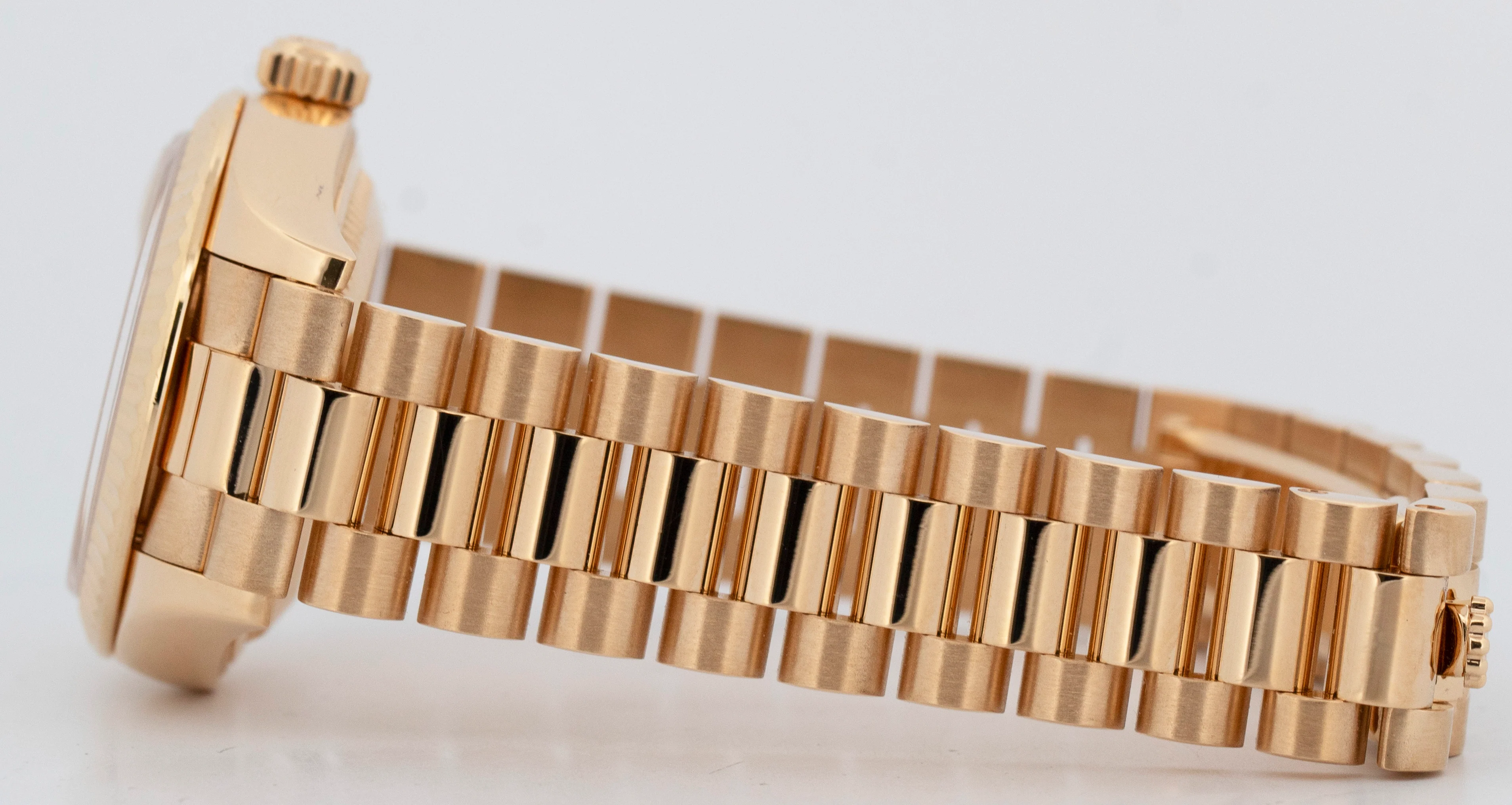 PAPERS Rolex DateJust President 28mm Champagne 18K Yellow Gold 279178 BOX - Image 6