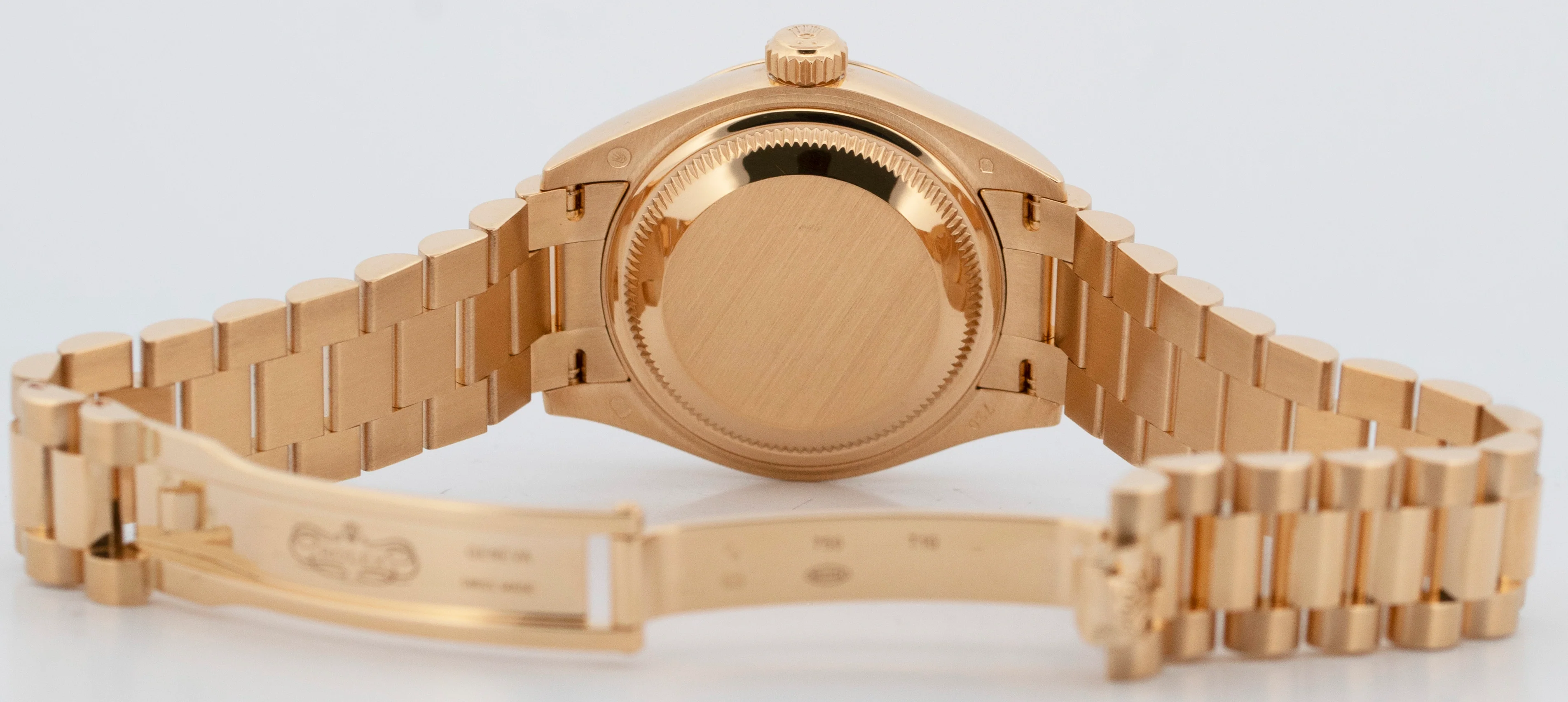 PAPERS Rolex DateJust President 28mm Champagne 18K Yellow Gold 279178 BOX - Image 8