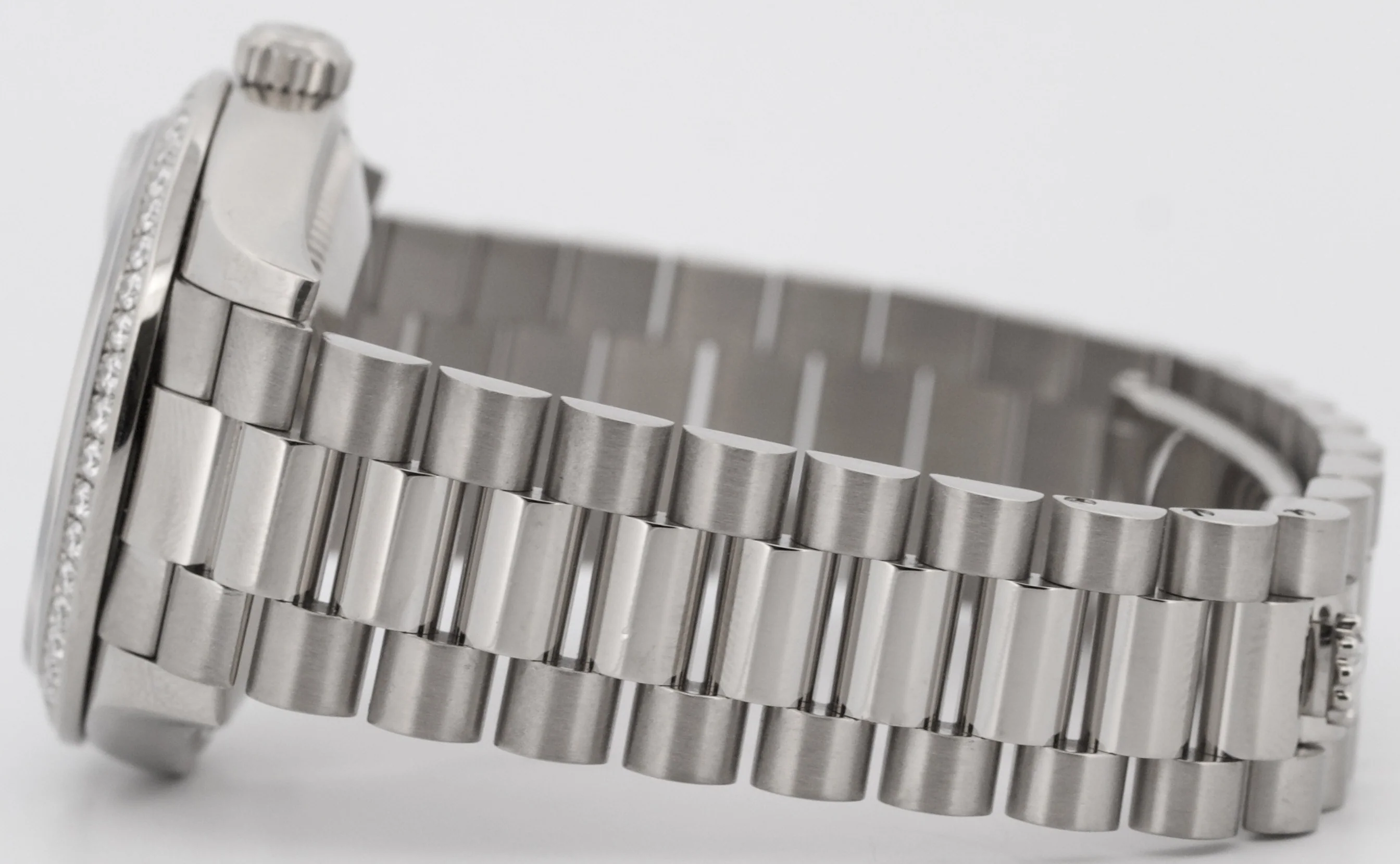 PAPERS Rolex DateJust President 31mm 18k FACTORY RHODIUM DIAMOND 278289RBR BOX - Image 7