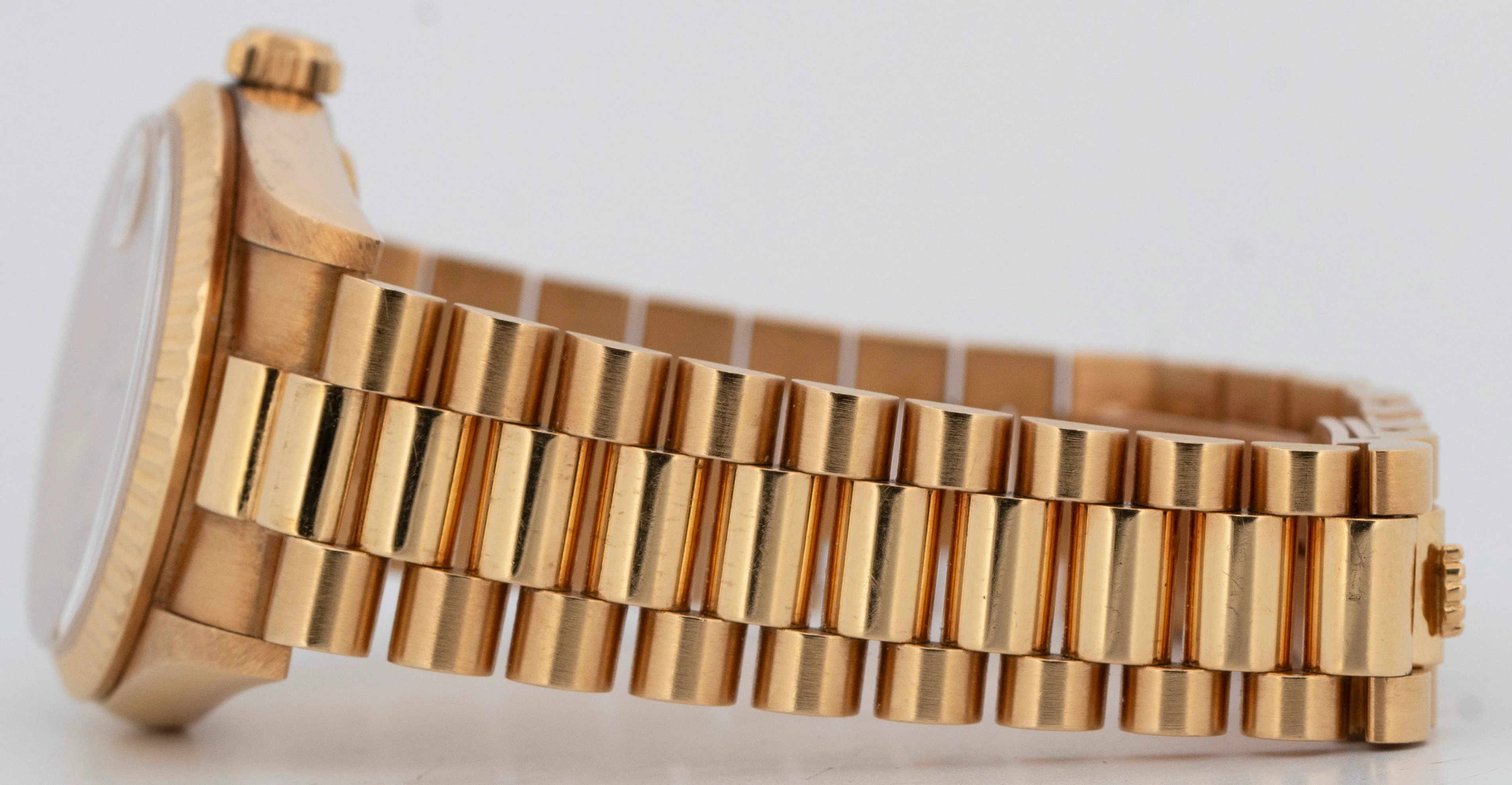 PAPERS Rolex DateJust President 31mm Champagne 18K Yellow Gold 68278 Watch BOX - Image 6