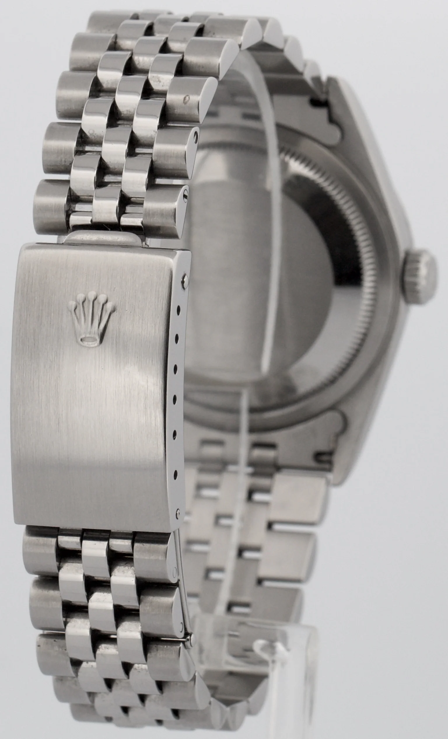 PAPERS Rolex DateJust WHITE 36mm Stainless Steel Engine-Turned JUBILEE 16220 BOX - Image 5