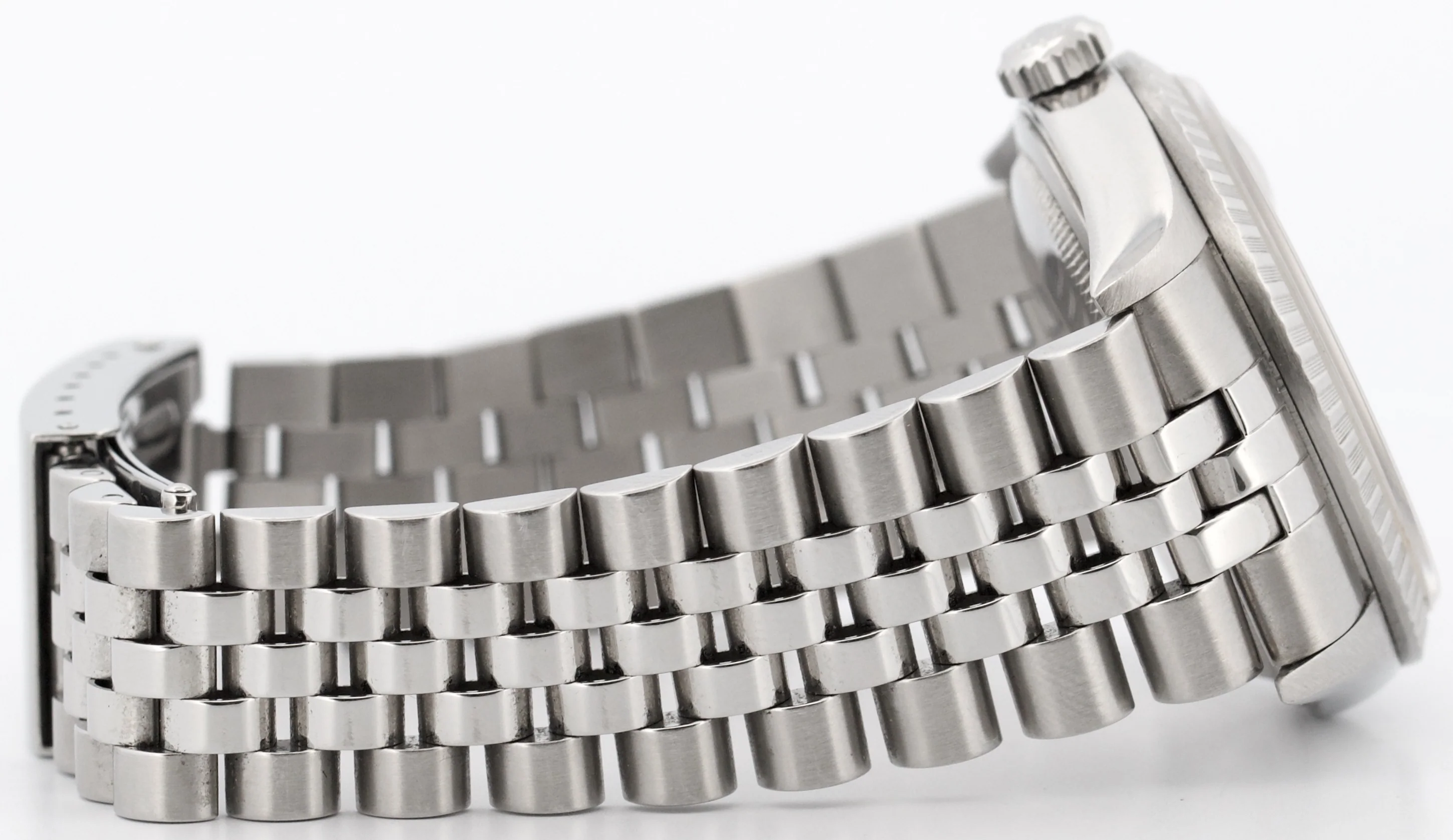 PAPERS Rolex DateJust WHITE 36mm Stainless Steel Engine-Turned JUBILEE 16220 BOX - Image 7