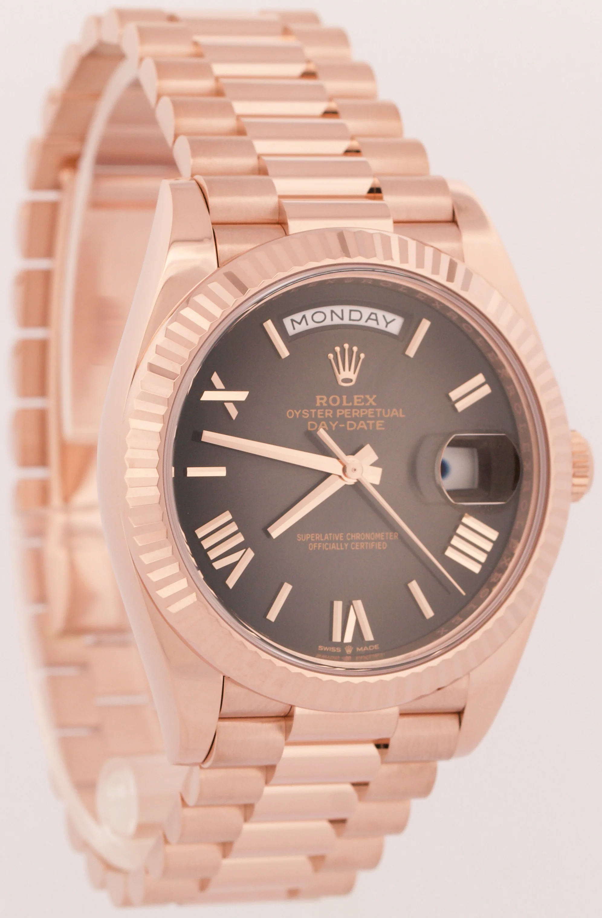 PAPERS Rolex Day-Date President 40mm Slate BLACK OMBRE ROMAN 228235 Watch BOX - Image 5