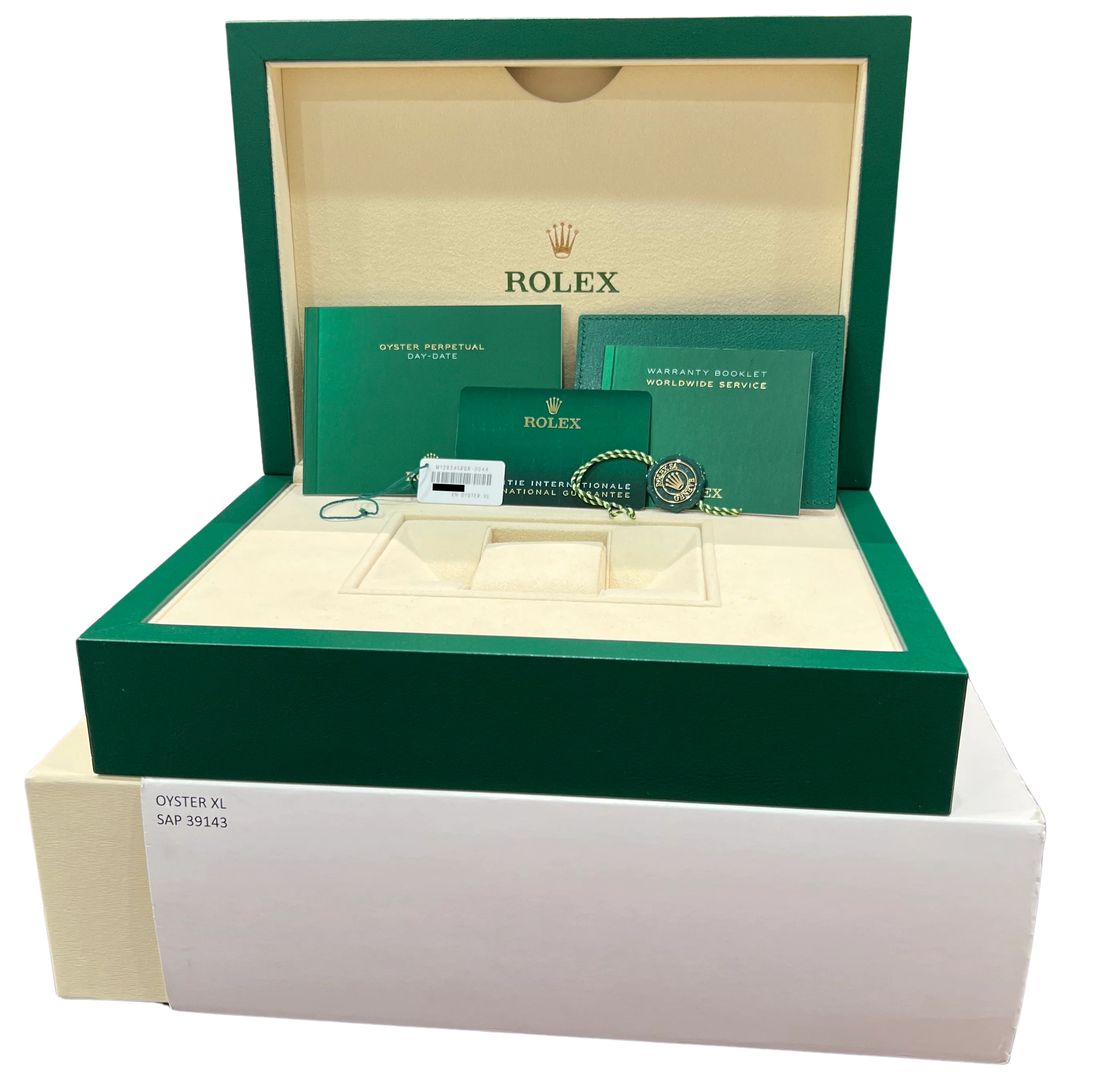 PAPERS Rolex Day-Date President EISENKIESEL DIAMOND 36mm Rose Gold 128345RBR BOX - Image 2