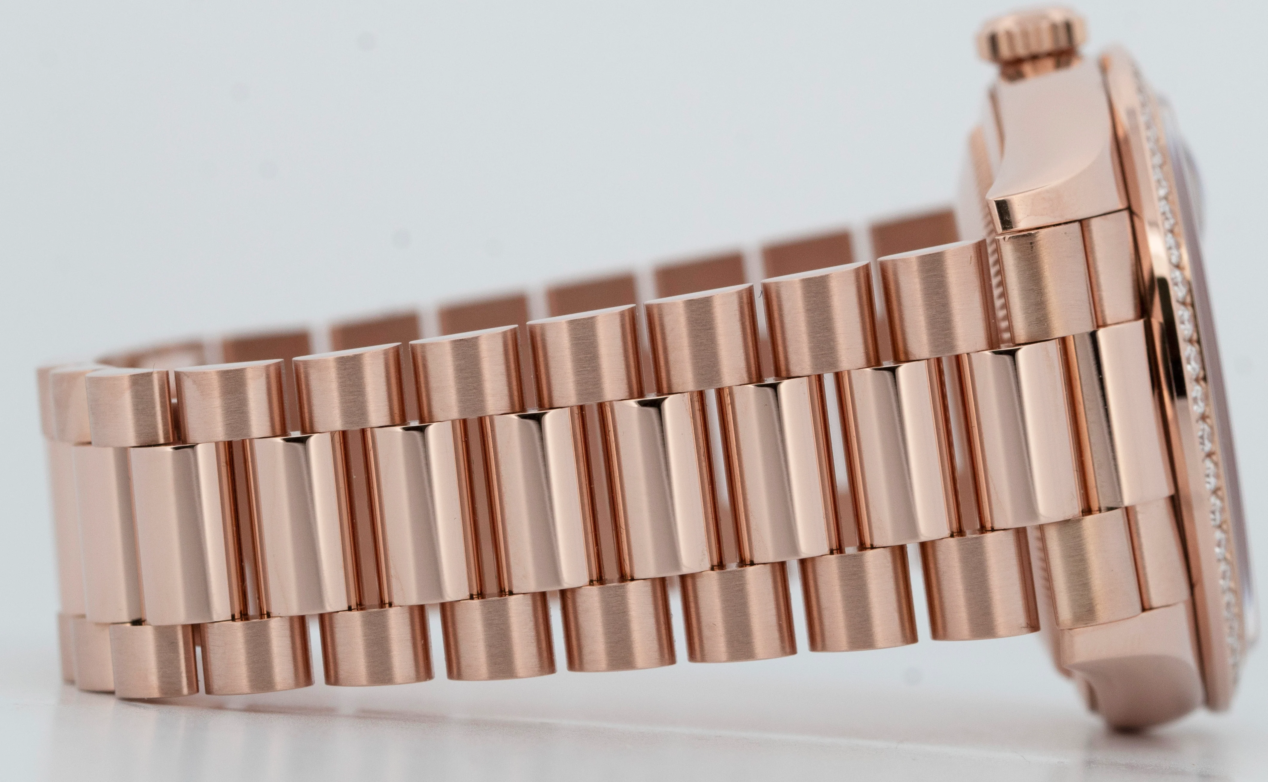 PAPERS Rolex Day-Date President EISENKIESEL DIAMOND 36mm Rose Gold 128345RBR BOX - Image 7