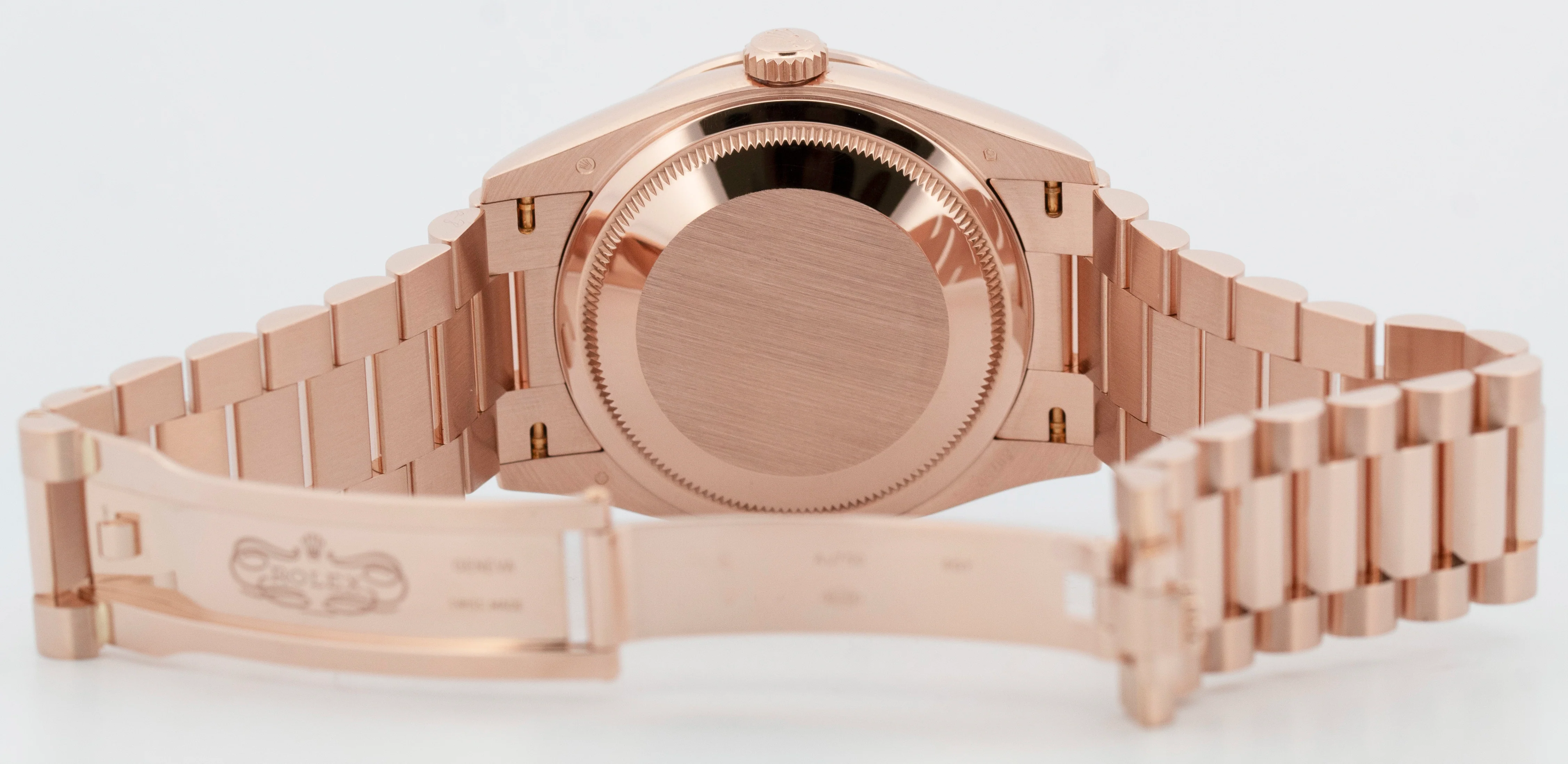 PAPERS Rolex Day-Date President EISENKIESEL DIAMOND 36mm Rose Gold 128345RBR BOX - Image 8