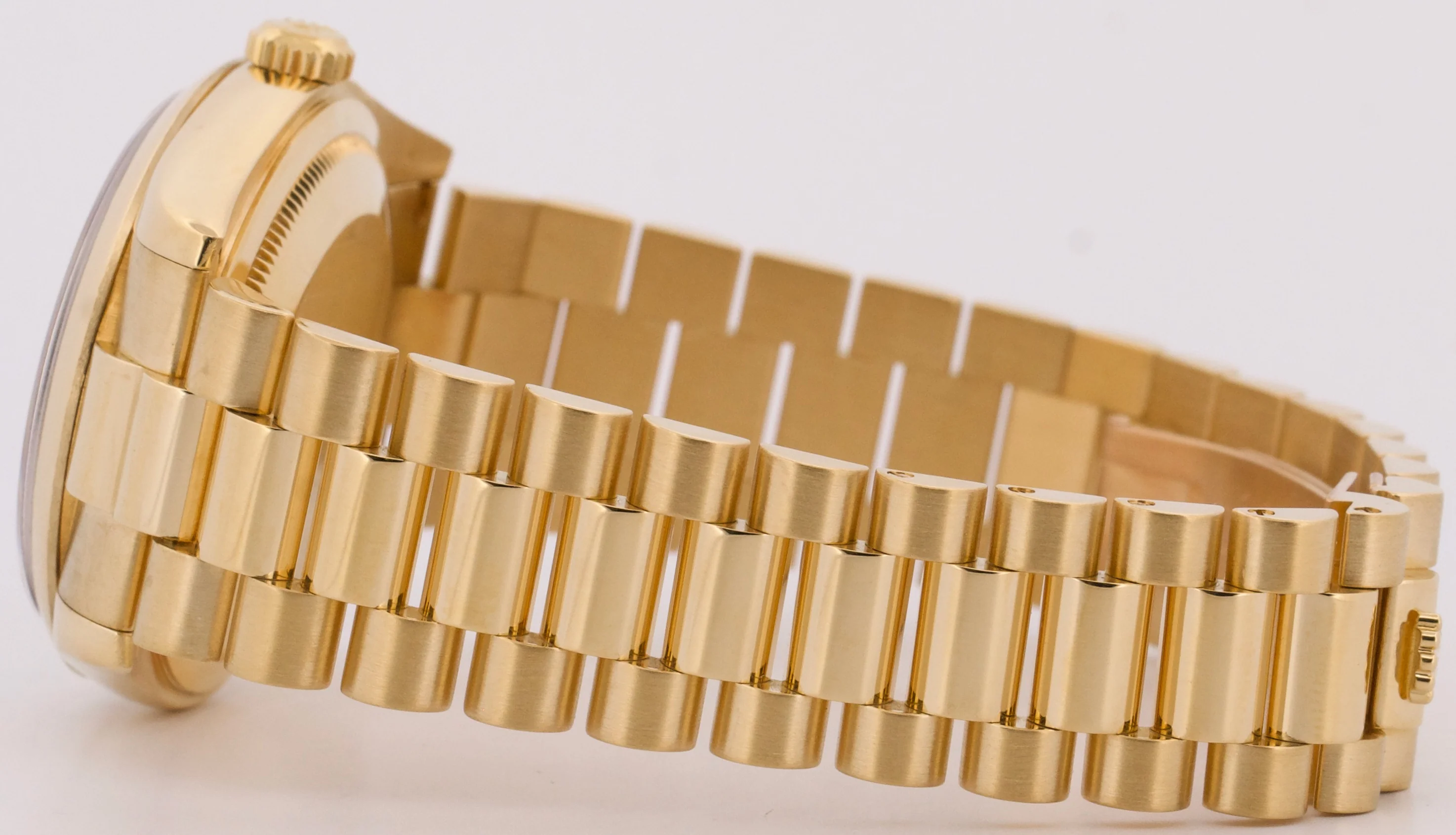 PAPERS Rolex Day-Date President WHITE ROMAN 18K Yellow Gold 36mm 118208 BOX - Image 7