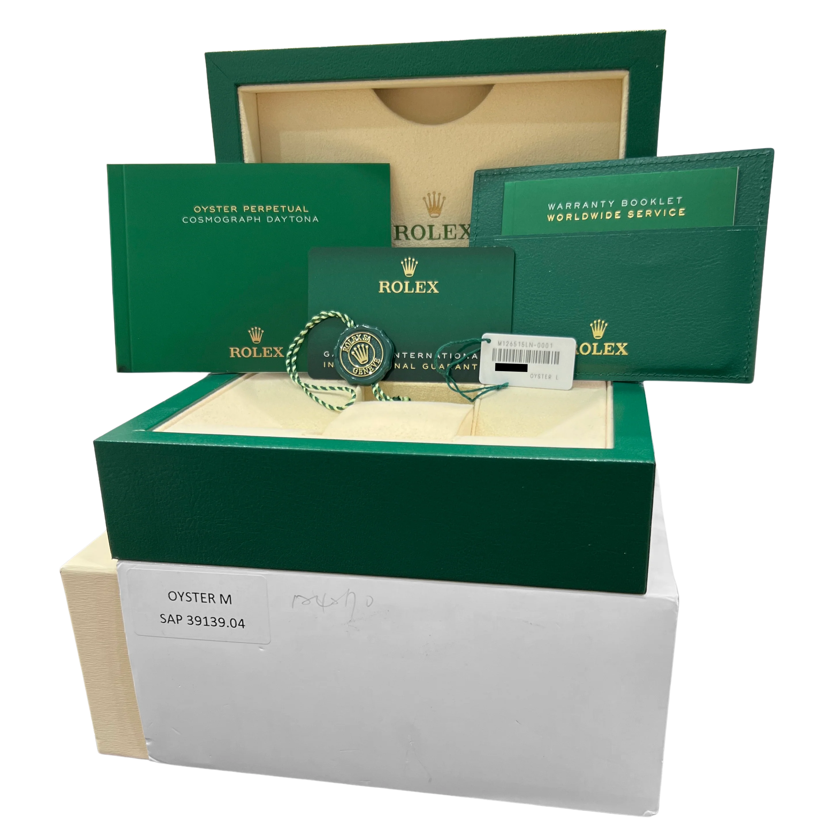 PAPERS Rolex Daytona 18K Rose Gold Black SUNDUST Oysterflex Watch 126515 LN BOX - Image 2