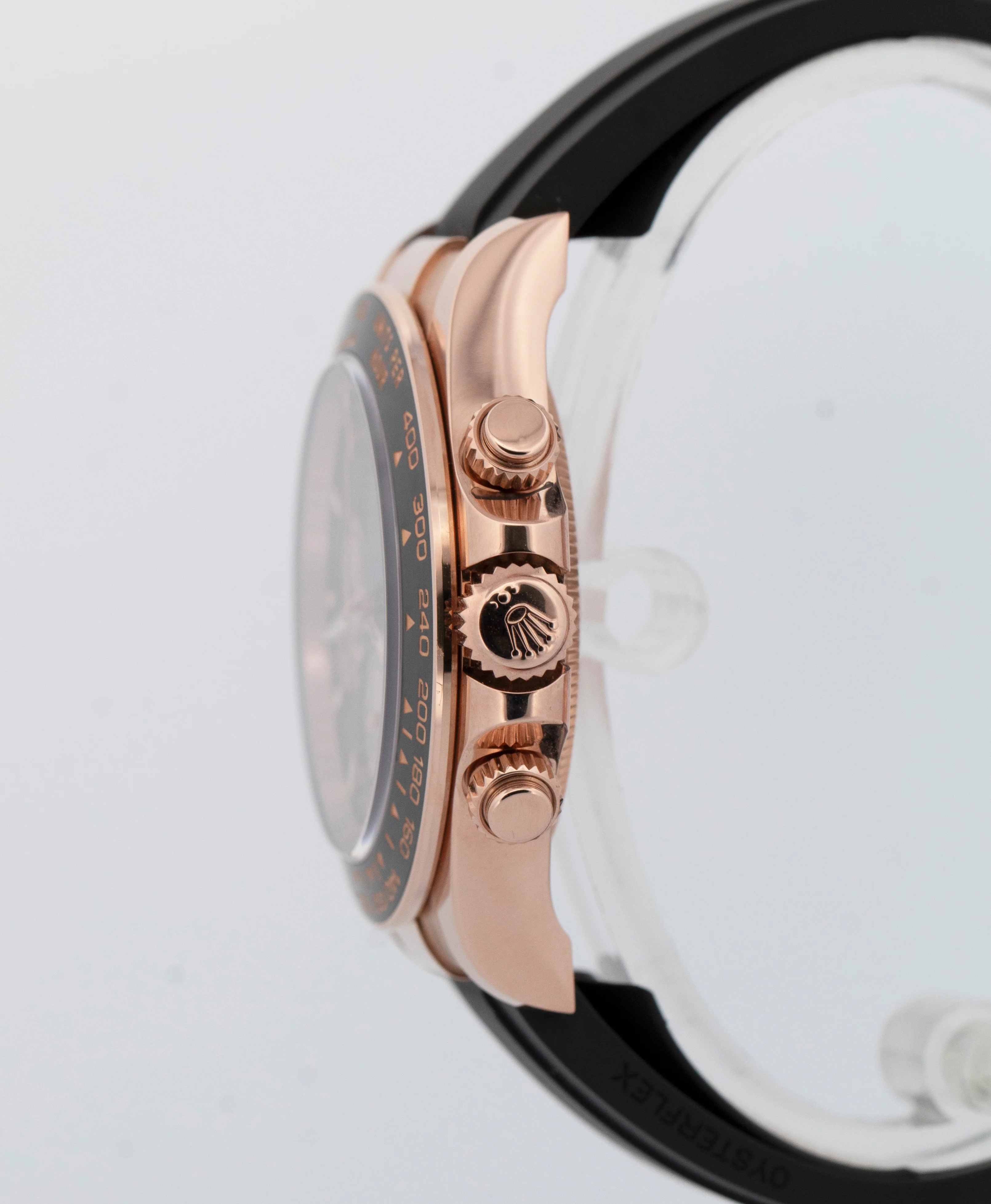 PAPERS Rolex Daytona 18K Rose Gold Black SUNDUST Oysterflex Watch 126515 LN BOX - Image 3