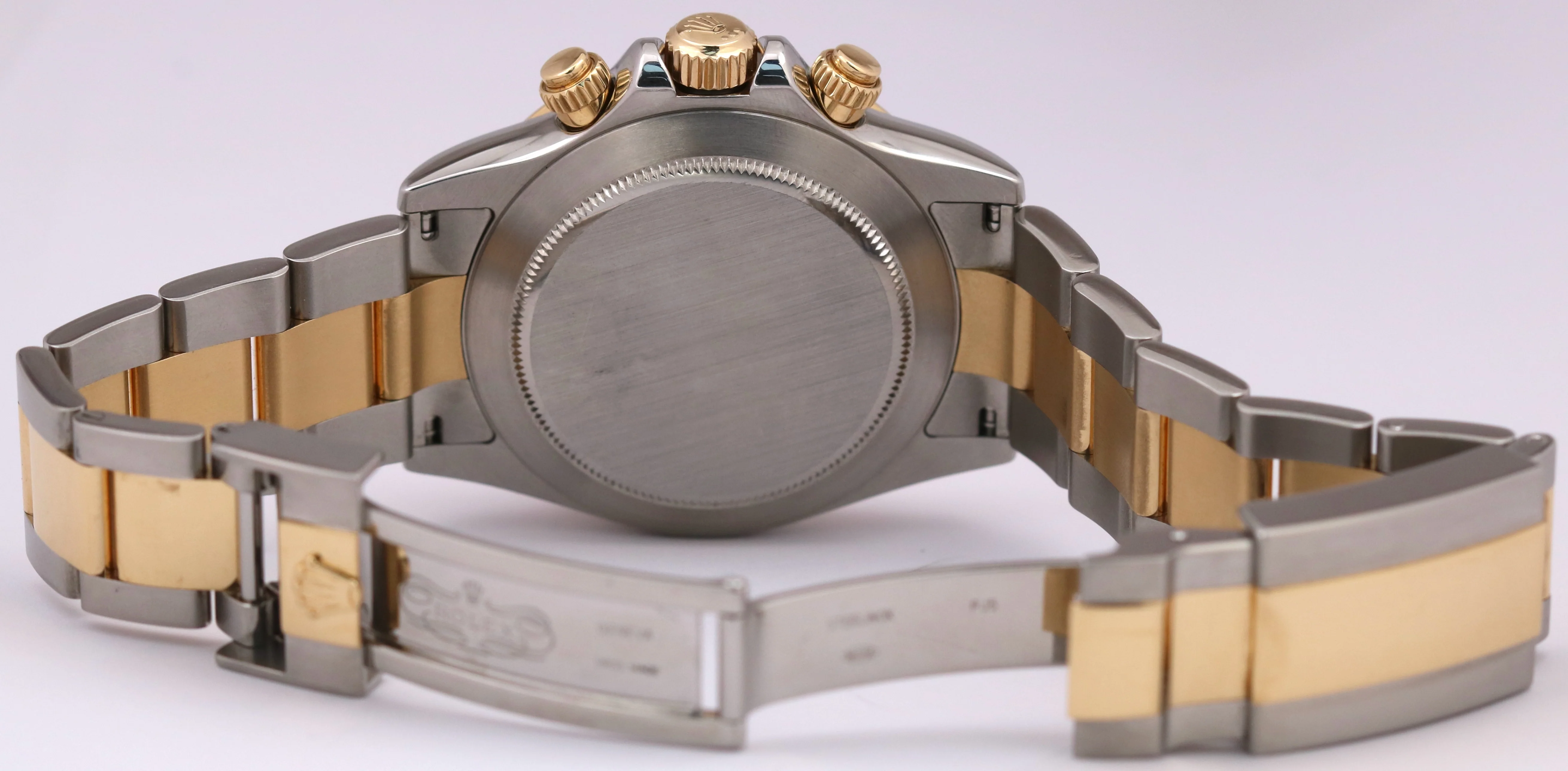PAPERS Rolex Daytona Cosmograph 40mm MOP DIAMOND 18K Gold Steel Watch 116523 BOX - Image 9