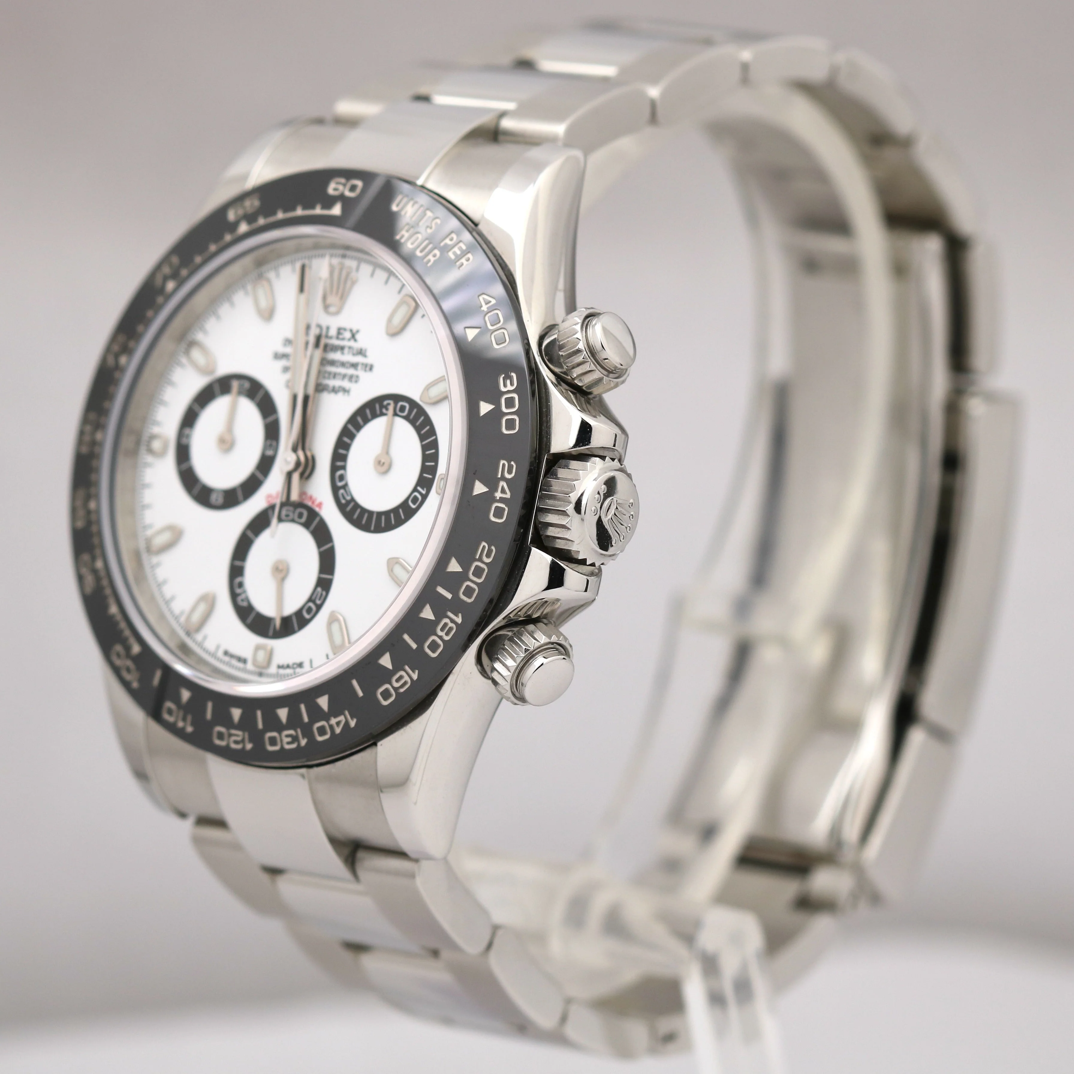 PAPERS Rolex Daytona Cosmograph PANDA Ceramic White Steel 40mm 116500 LN BOX - Image 4