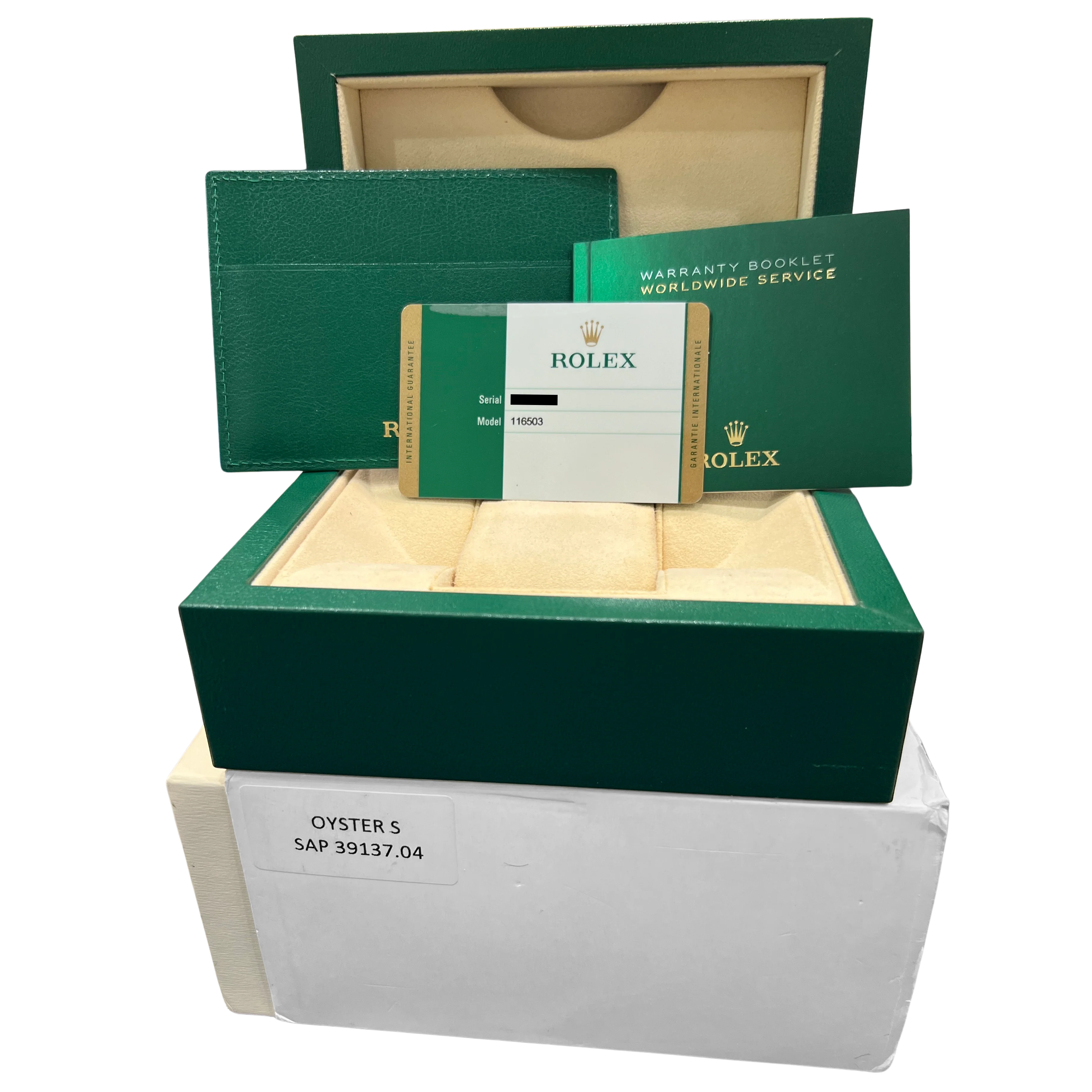 STICKERED PAPERS Rolex Daytona WHITE DIAMOND Two-Tone 18K Yellow Gold 116503 BOX - Image 2