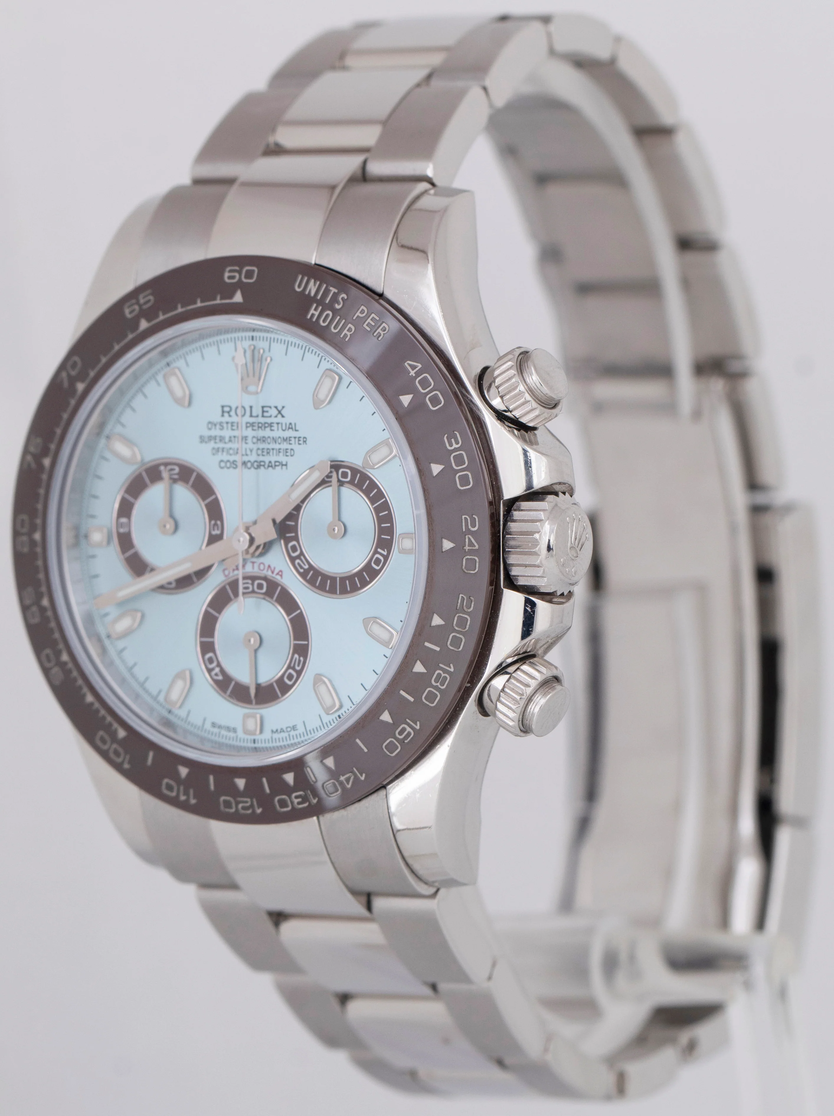 PAPERS Rolex Daytona GLACIER ICE BLUE Dial 40mm 950 Platinum Watch 116506 BOX - Image 3