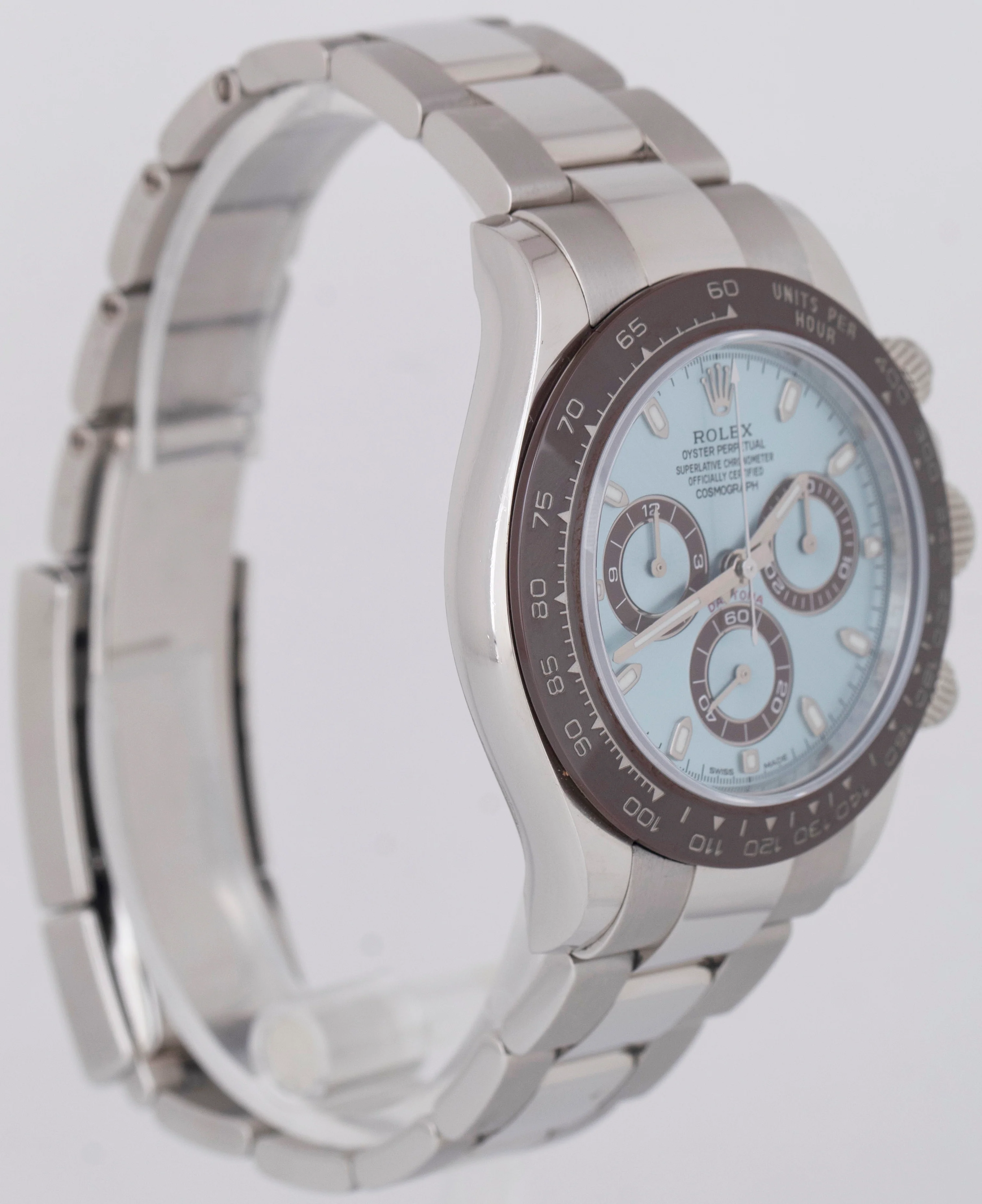 PAPERS Rolex Daytona GLACIER ICE BLUE Dial 40mm 950 Platinum Watch 116506 BOX - Image 4