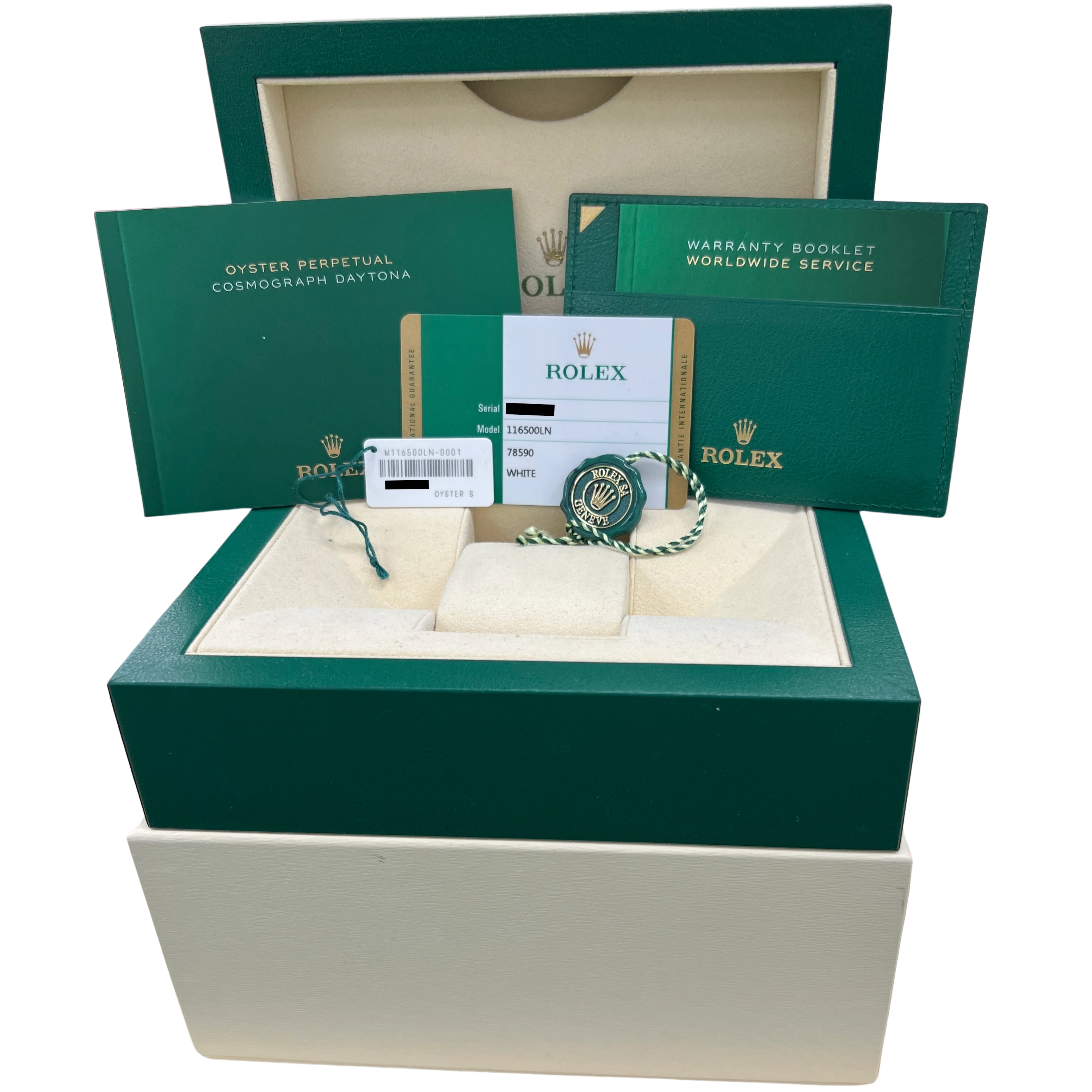 PAPERS Rolex Daytona PANDA White Ceramic Stainless Steel 40mm BOX 116500 LN - Image 2