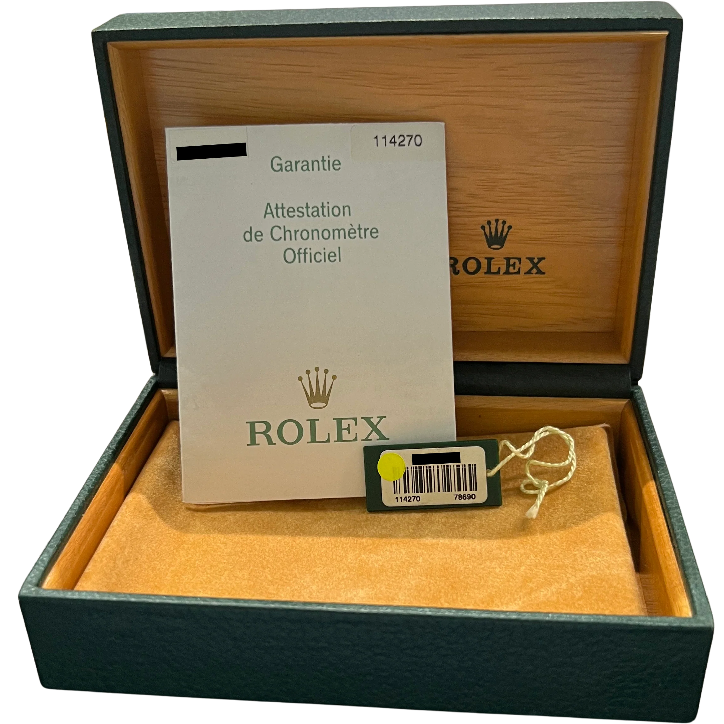 PAPERS Rolex Explorer I Black 36mm 3-6-9 Stainless Steel Oyster Watch 114270 BOX - Image 2