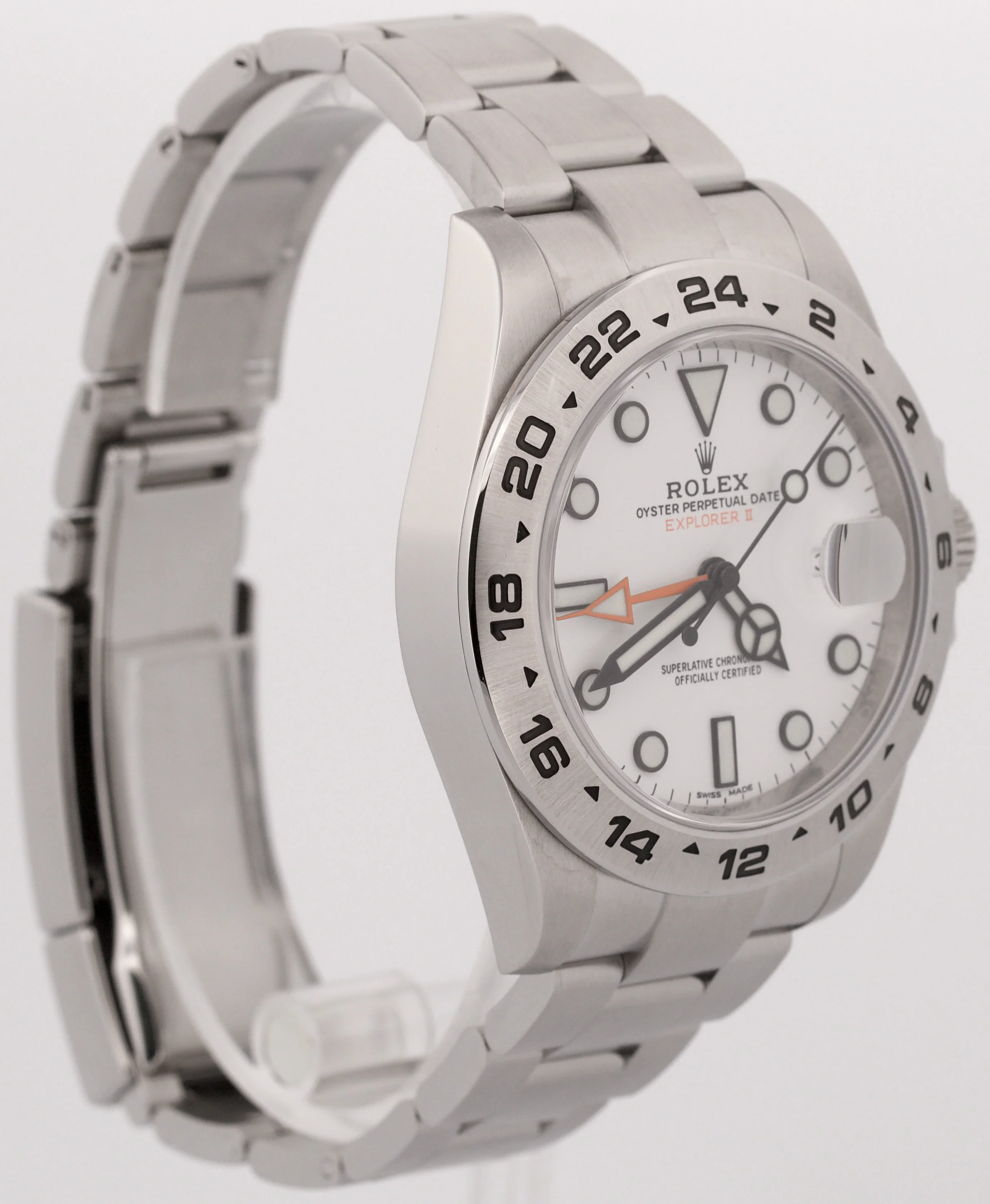 PAPERS Rolex Explorer II 42mm 216570 POLAR WHITE Steel Orange GMT Date Watch BOX - Image 4