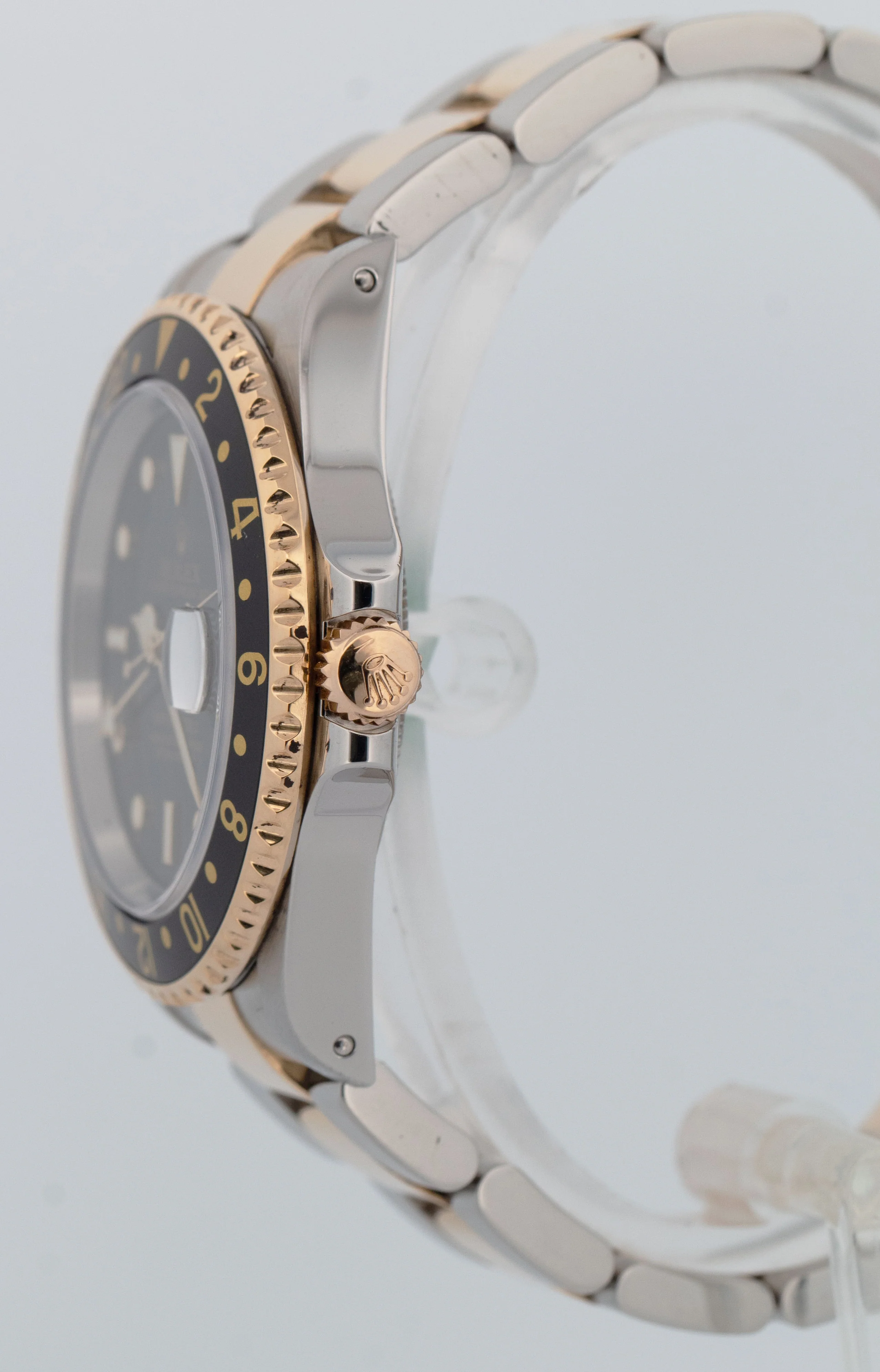 PAPERS Rolex GMT-Master II Black 18K Gold Two Tone Oyster 40mm 16713 Watch BOX - Image 3