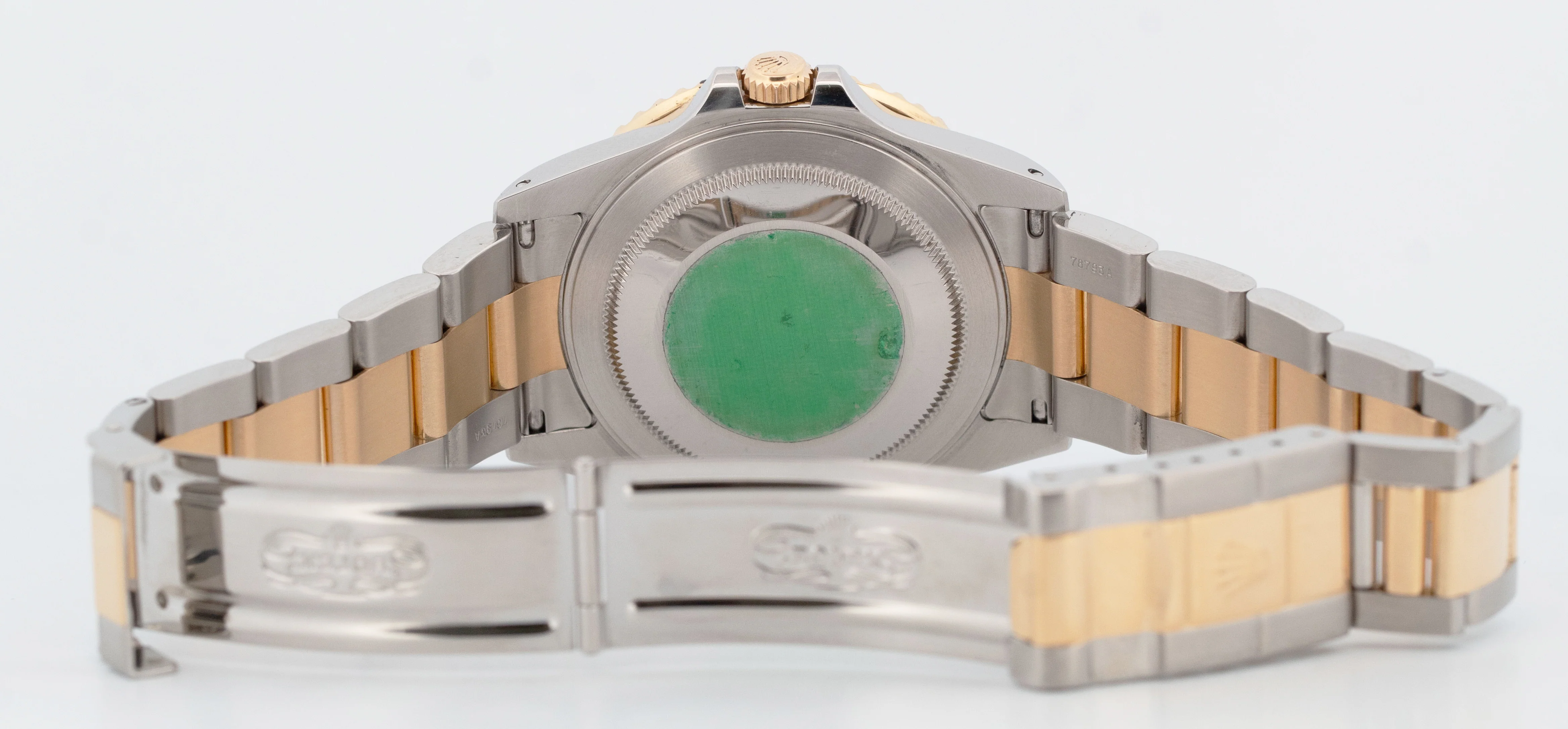 PAPERS Rolex GMT-Master II Black 18K Gold Two Tone Oyster 40mm 16713 Watch BOX - Image 6