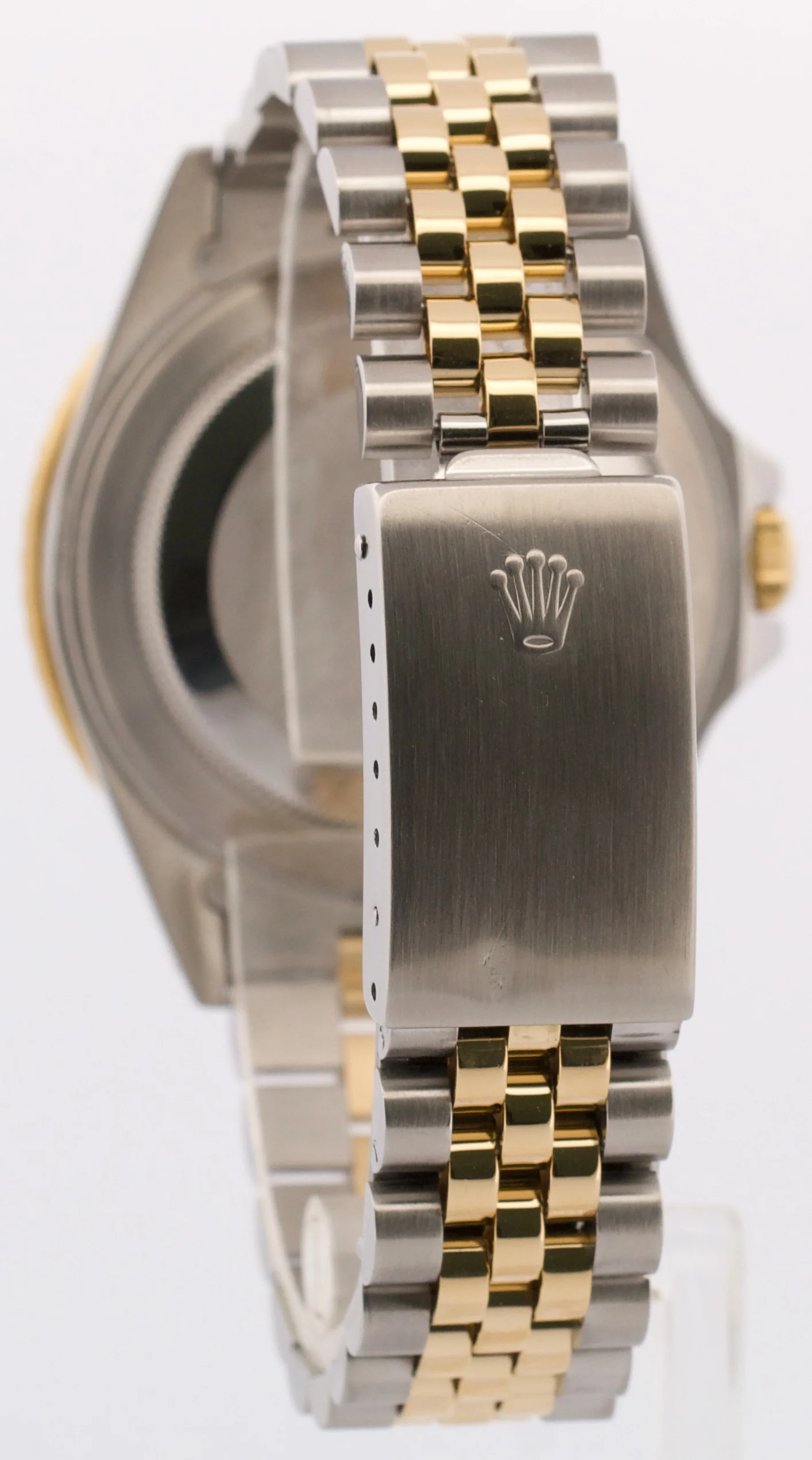 PAPERS Rolex GMT-Master II BLACK 18K Yellow Gold Steel JUBILEE 40mm 16713 BOX - Image 5