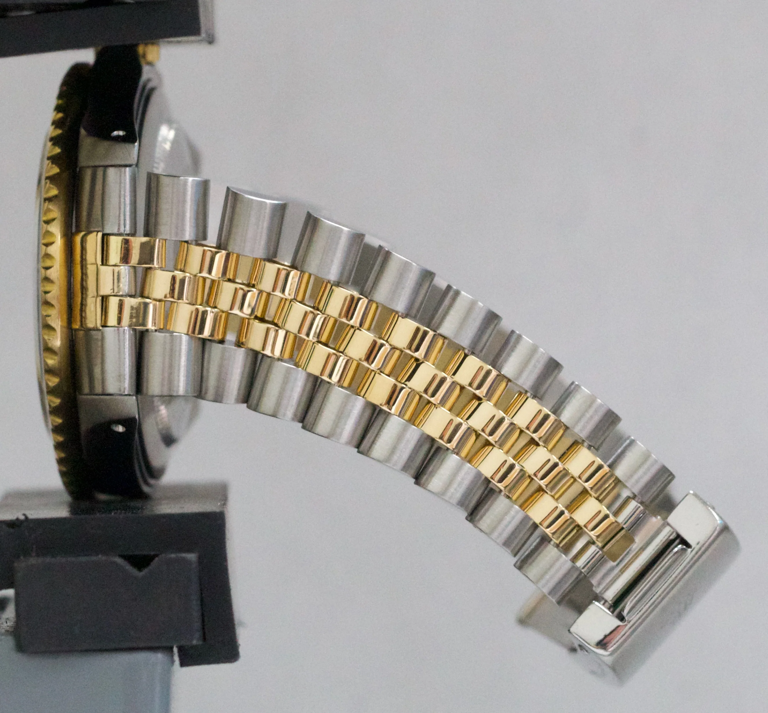 PAPERS Rolex GMT-Master II BLACK 18K Yellow Gold Steel JUBILEE 40mm 16713 BOX - Image 8