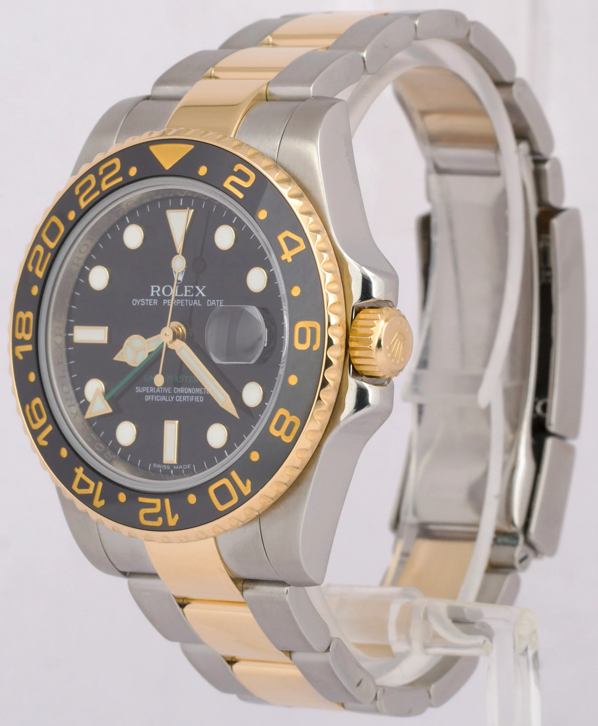 PAPERS Rolex GMT-Master II BLACK Ceramic 18K Gold Steel 40mm 116713 LN Watch BOX - Image 3