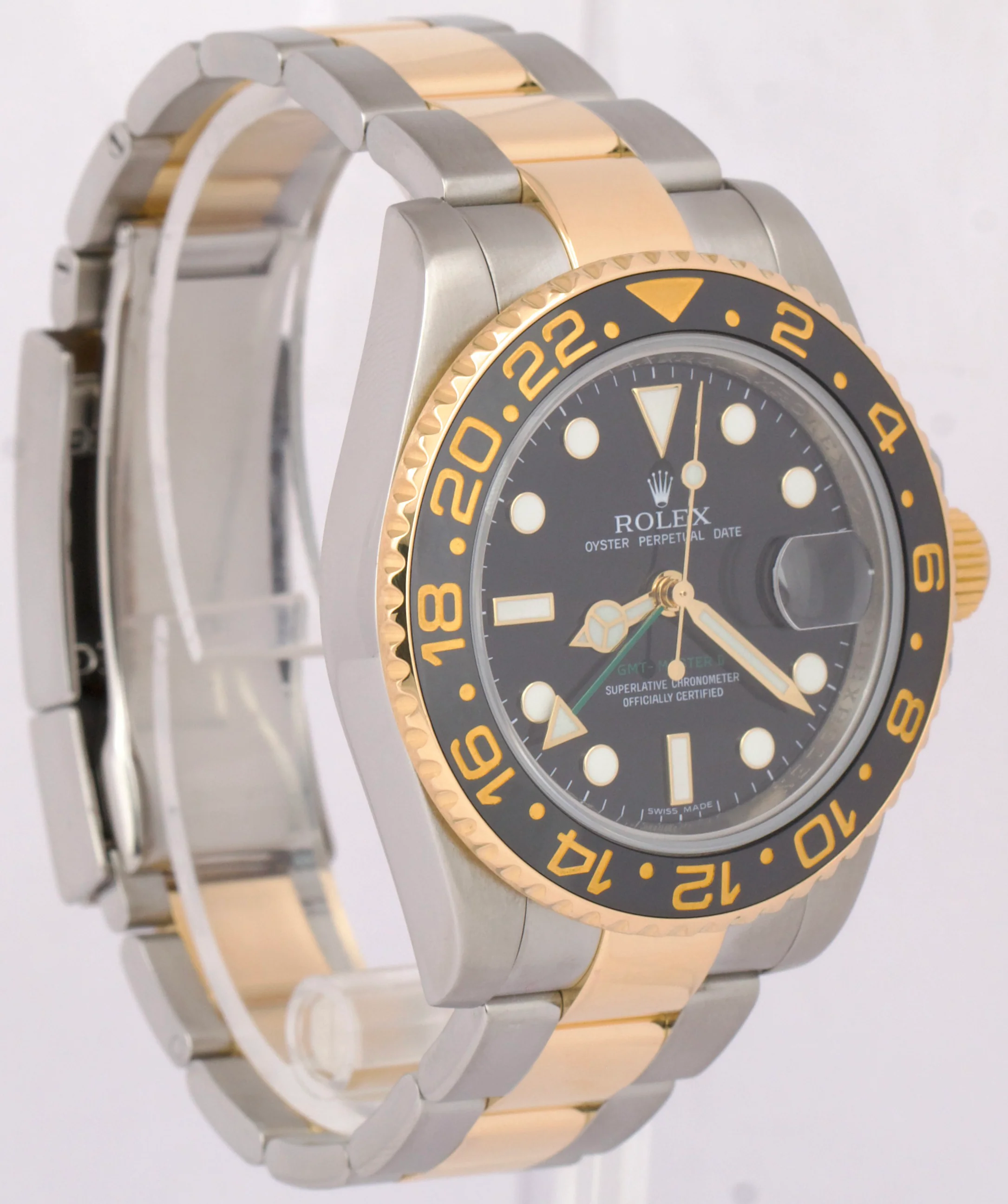 PAPERS Rolex GMT-Master II BLACK Ceramic 18K Gold Steel 40mm 116713 LN Watch BOX - Image 4