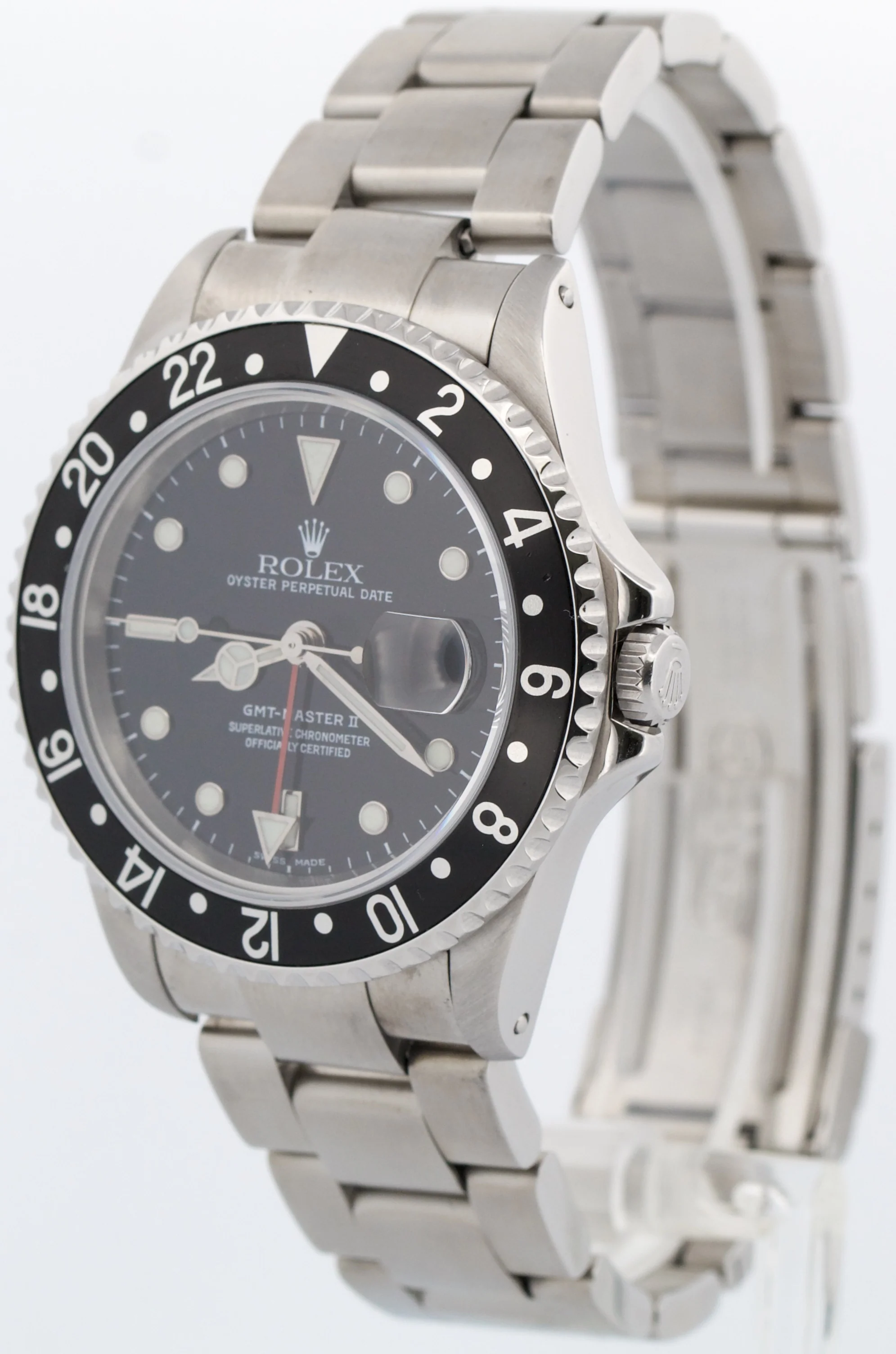 PAPERS Rolex GMT-Master II BLACK Red Stainless Steel Date OYSTER 16710 Watch BOX - Image 3