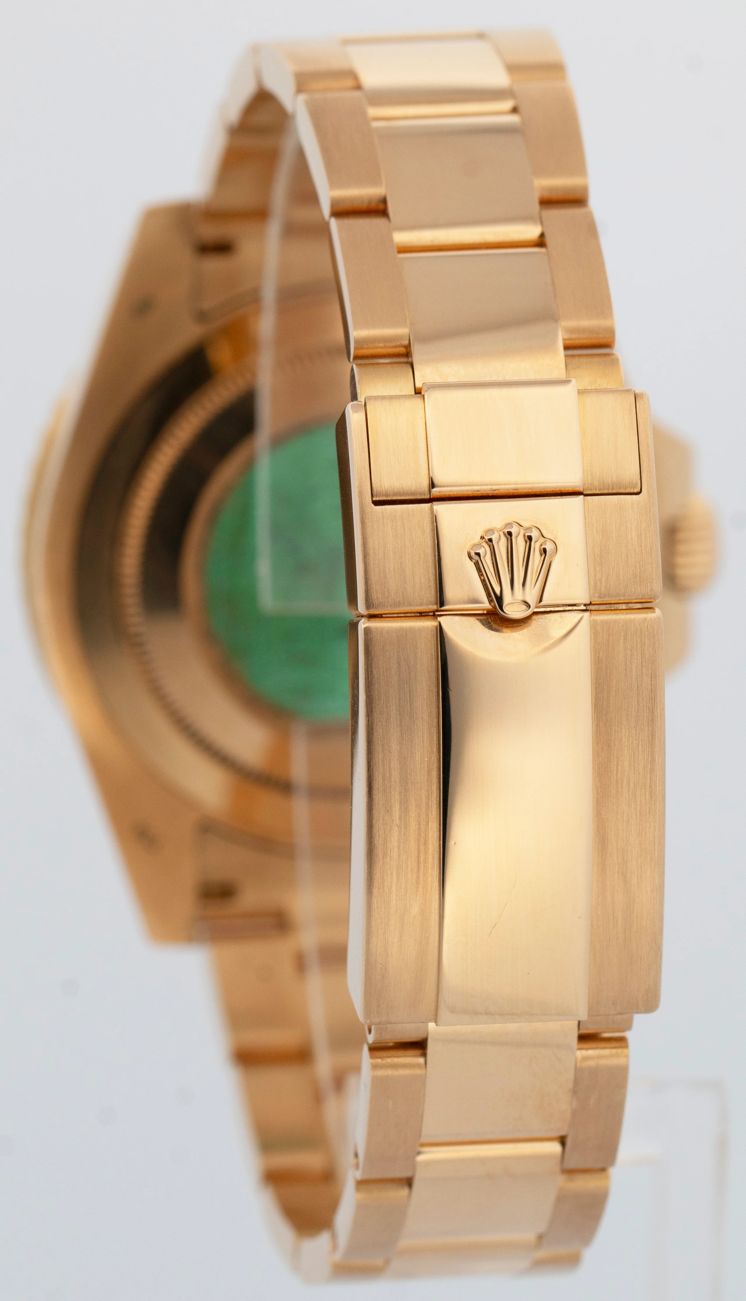 PAPERS Rolex GMT-Master II GREEN 18K Yellow Gold Oyster 40mm 116718 Watch BOX - Image 5