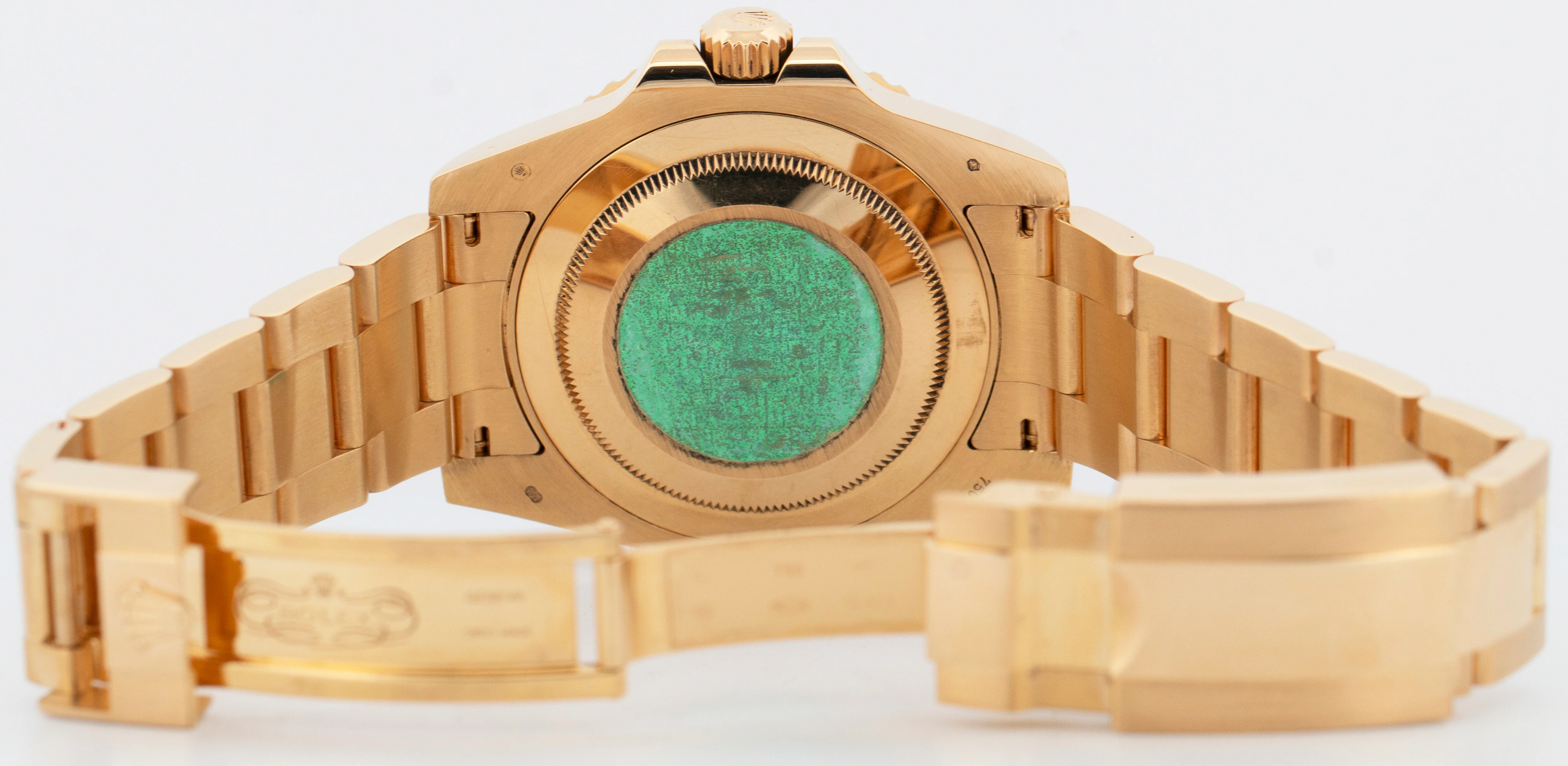 PAPERS Rolex GMT-Master II GREEN 18K Yellow Gold Oyster 40mm 116718 Watch BOX - Image 8