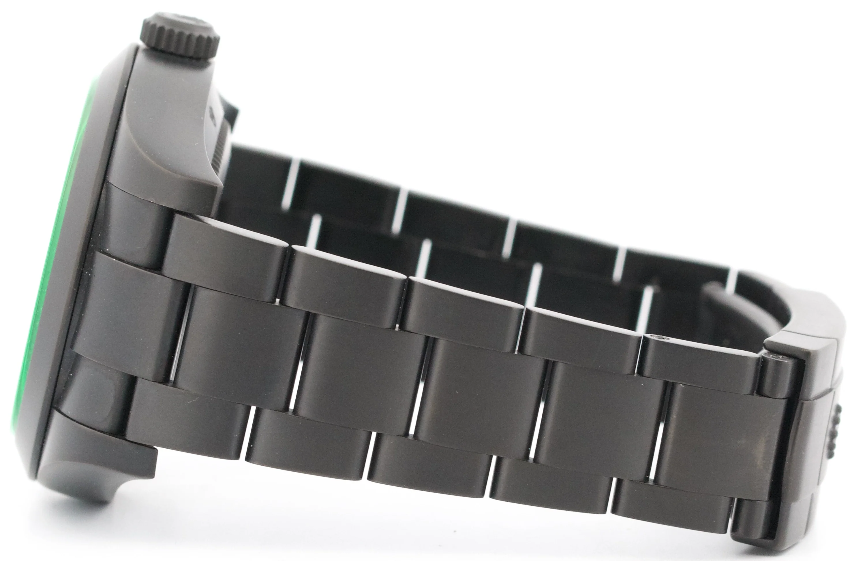 PAPERS Rolex Milgauss PVD BLACK Green 40mm LABEL NOIR Steel Watch 116400 BOX - Image 7