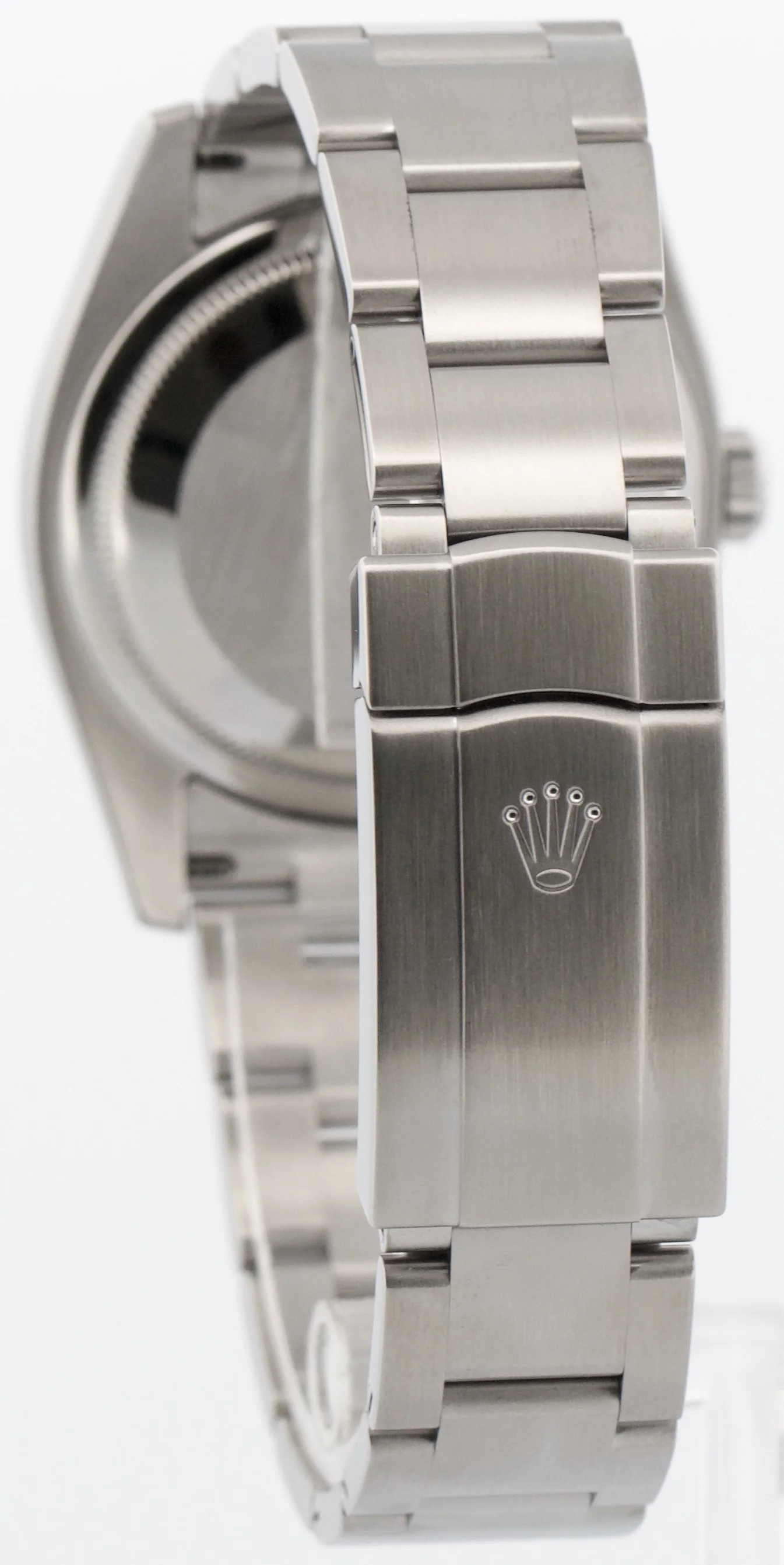 PAPERS Rolex Oyster Perpetual 36mm Black Orange HARLEY Steel Watch 116034 BOX - Image 5