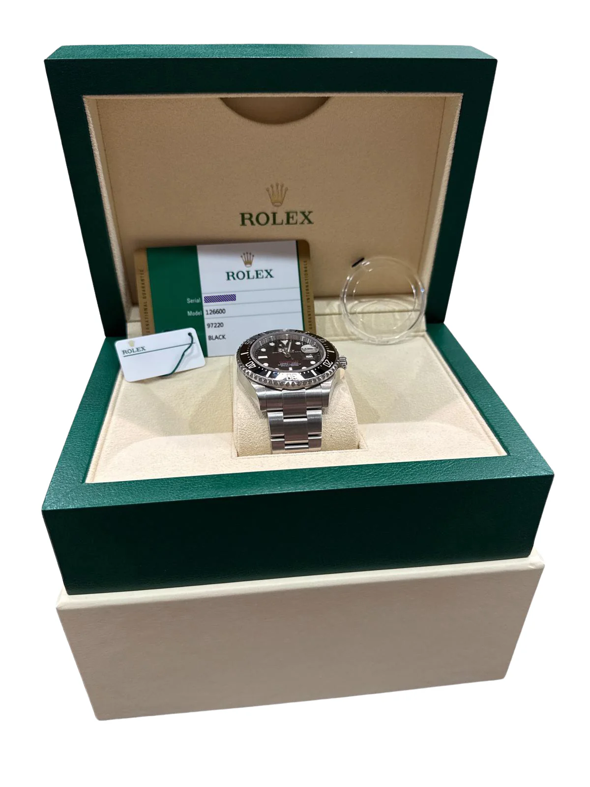 PAPERS Rolex Sea-Dweller 50th-Anniversary BLACK Red 43mm Steel 126600 MK2 BOX - Image 2