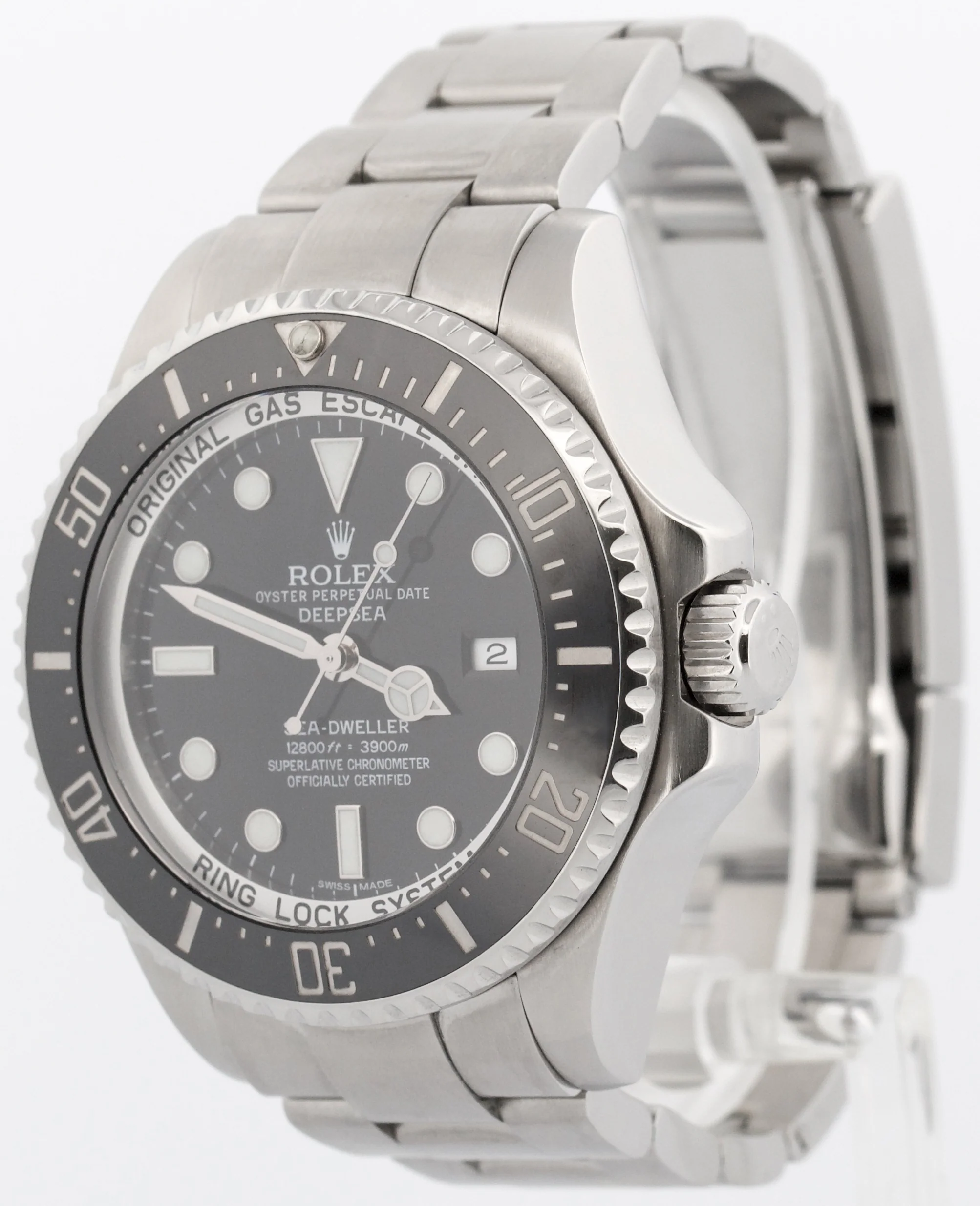 PAPERS Rolex Sea-Dweller Deepsea 116660 BLACK 44mm Ceramic Steel Dive Watch BOX - Image 4