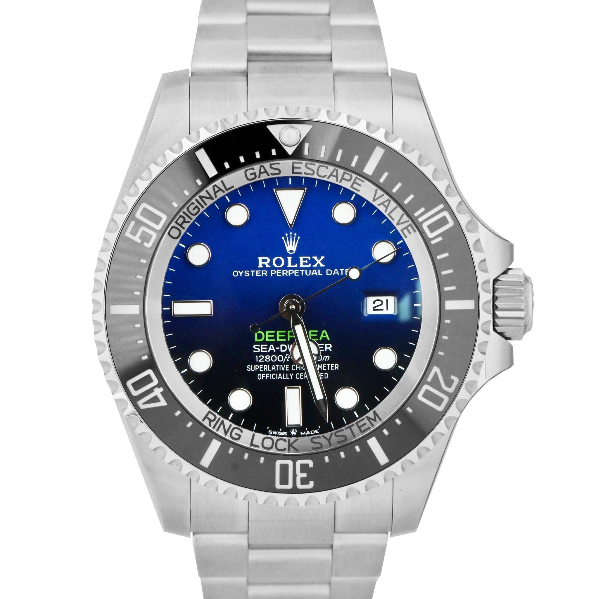 PAPERS Rolex Sea-Dweller Deepsea 126660 JAMES CAMERON Blue Steel Watch 44mm BOX